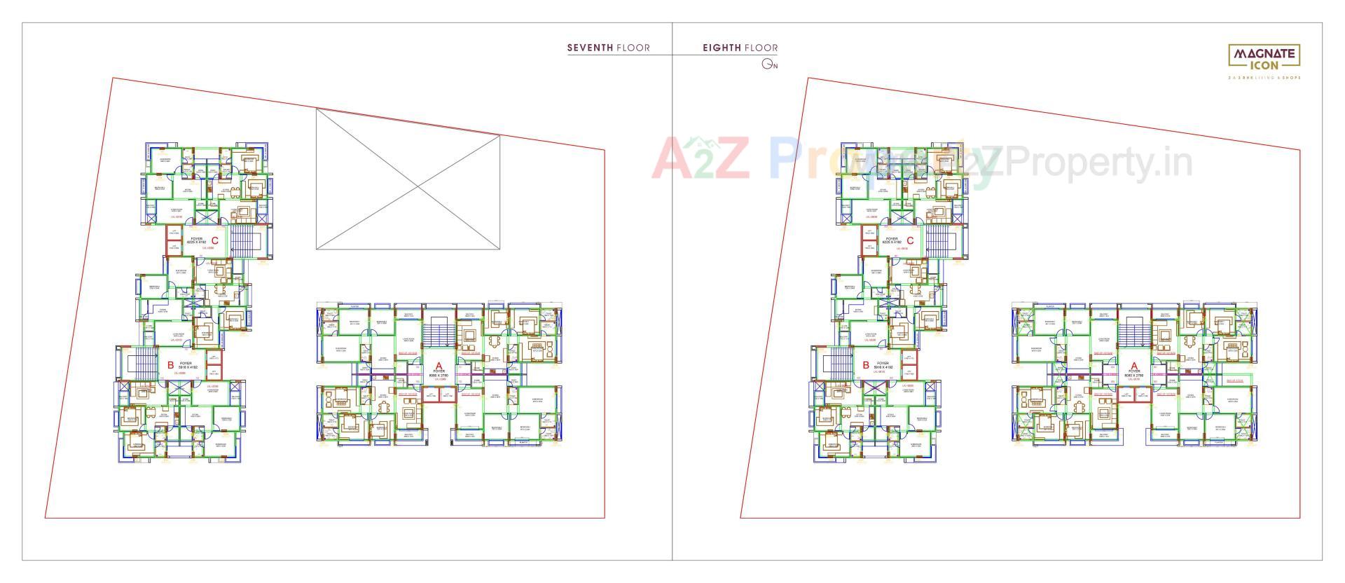 Layout of real estate project Magnate Icon located at Ahmedabad, Ahmedabad, Gujarat