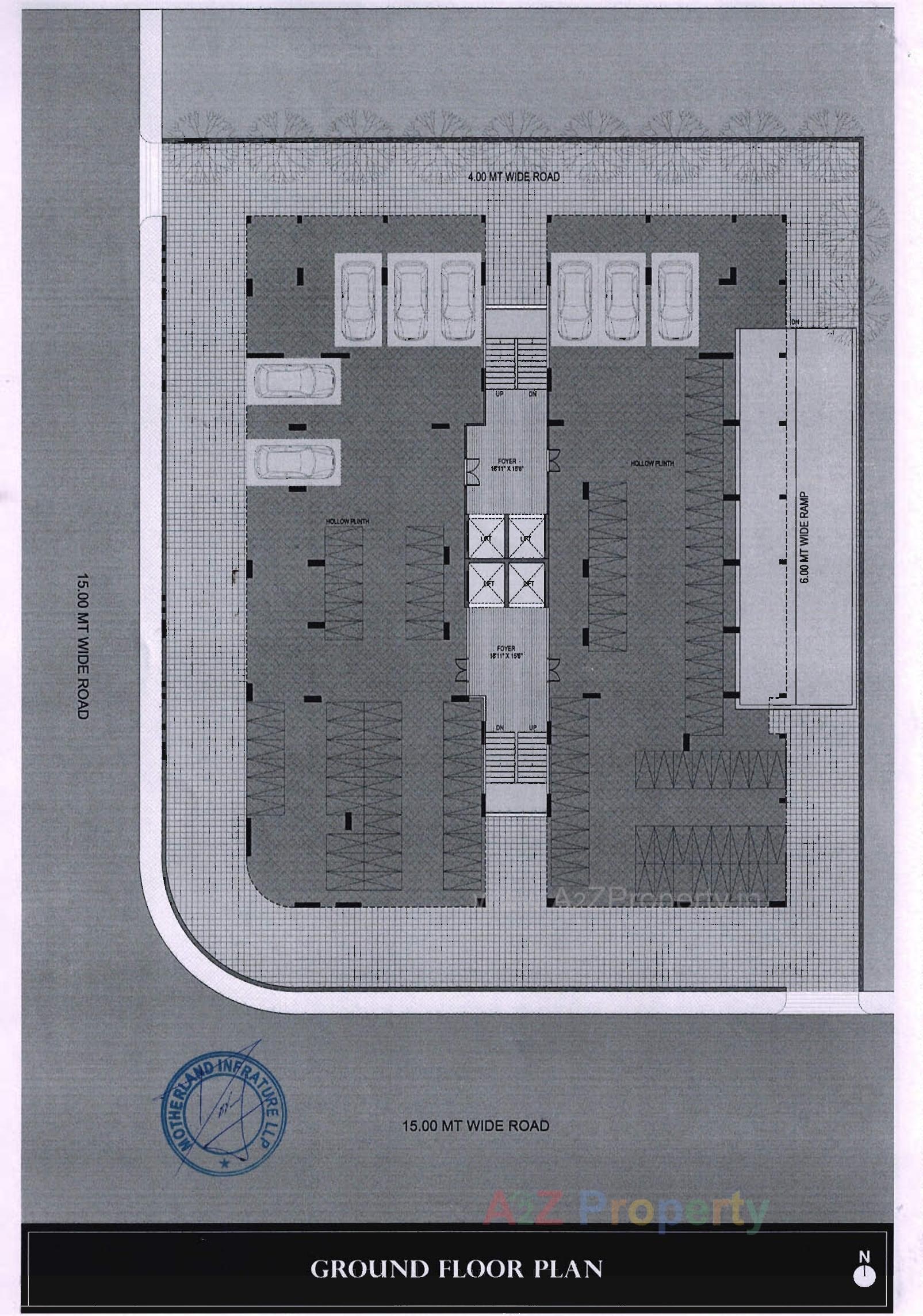 Layout of real estate project Magnate Impression located at Hebatpur, Ahmedabad, Gujarat