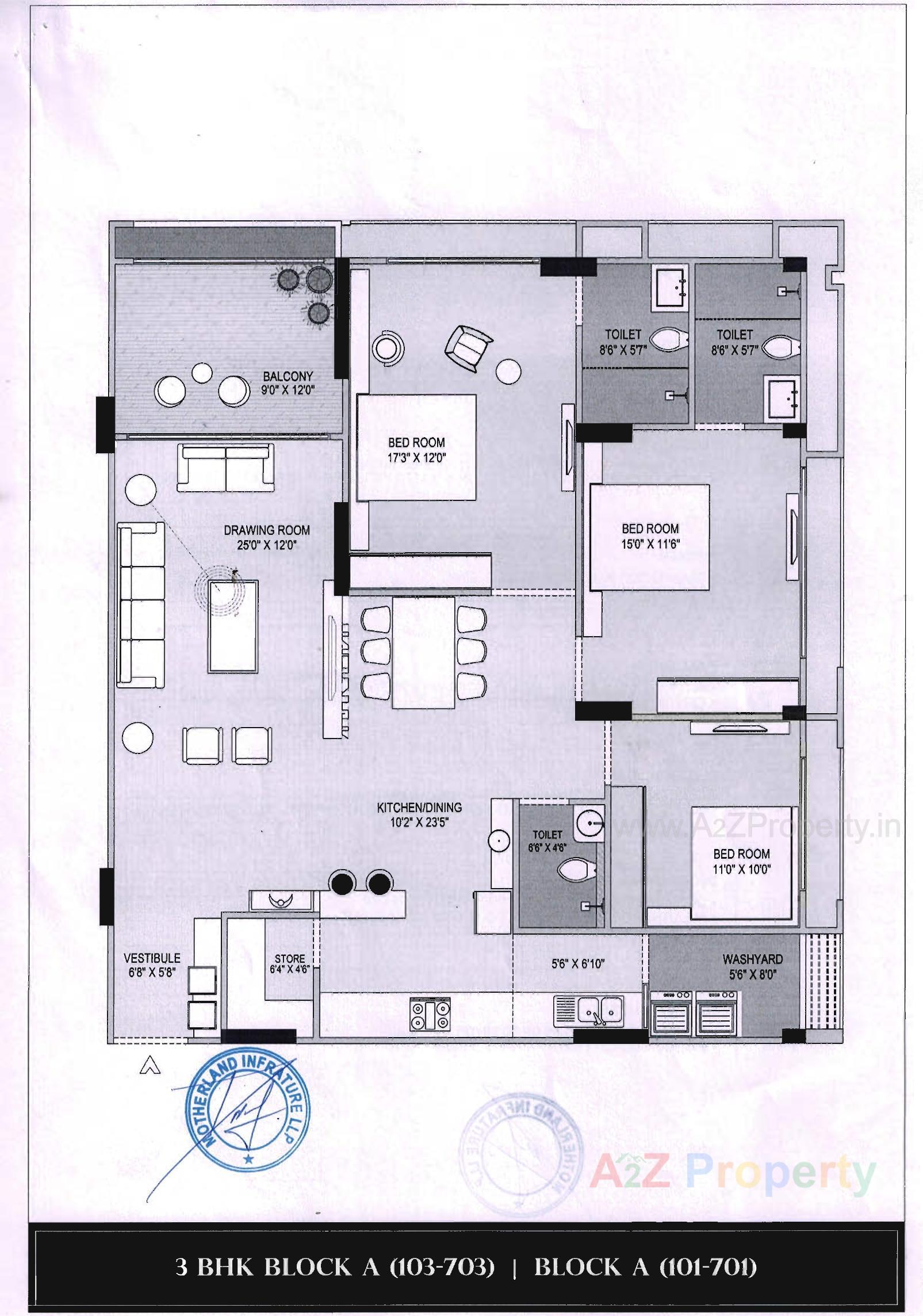 Layout of real estate project Magnate Impression located at Hebatpur, Ahmedabad, Gujarat