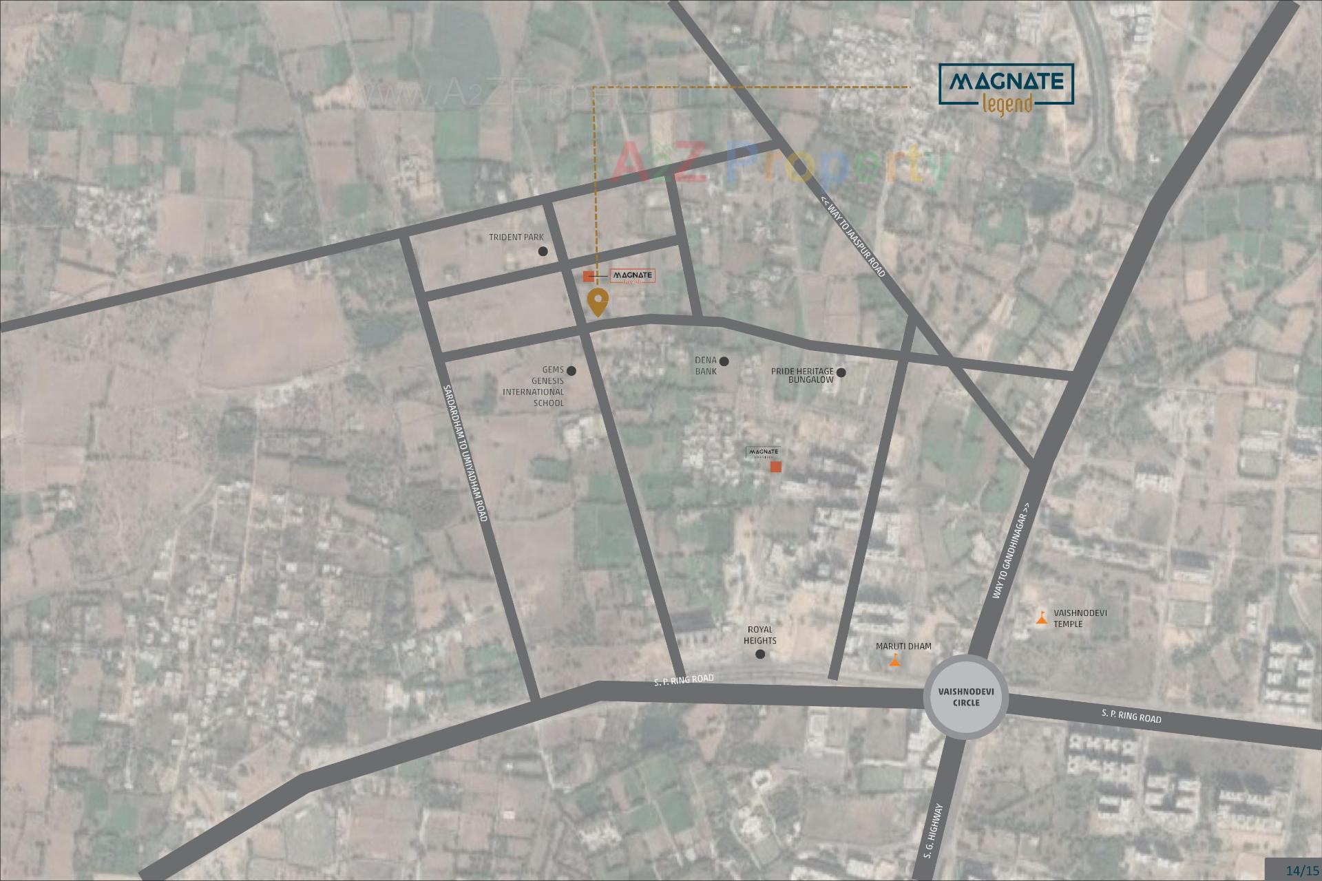  of real estate project Magnate Legend located at Khodiyar Gam, Ahmedabad, Gujarat