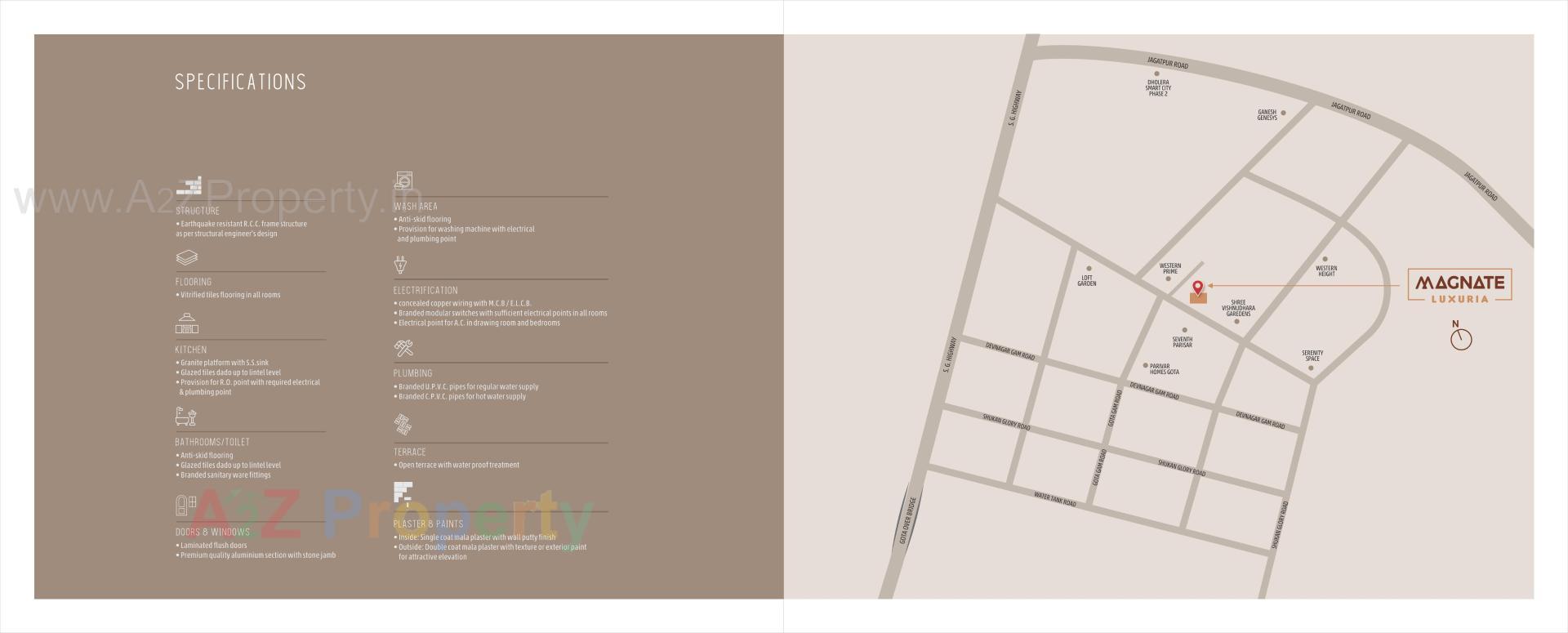  of real estate project Magnate Luxuria located at Gota, Ahmedabad, Gujarat