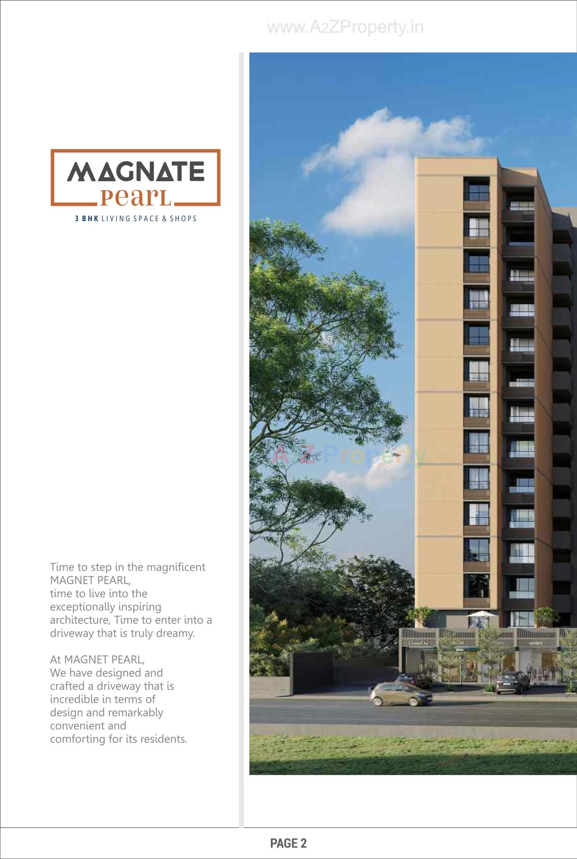 3D Elevation of real estate project Magnate Pearl located at Chenpur, Ahmedabad, Gujarat