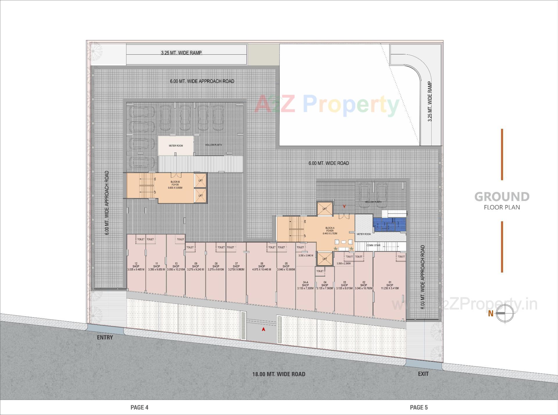Layout of real estate project Magnate Pearl located at Chenpur, Ahmedabad, Gujarat