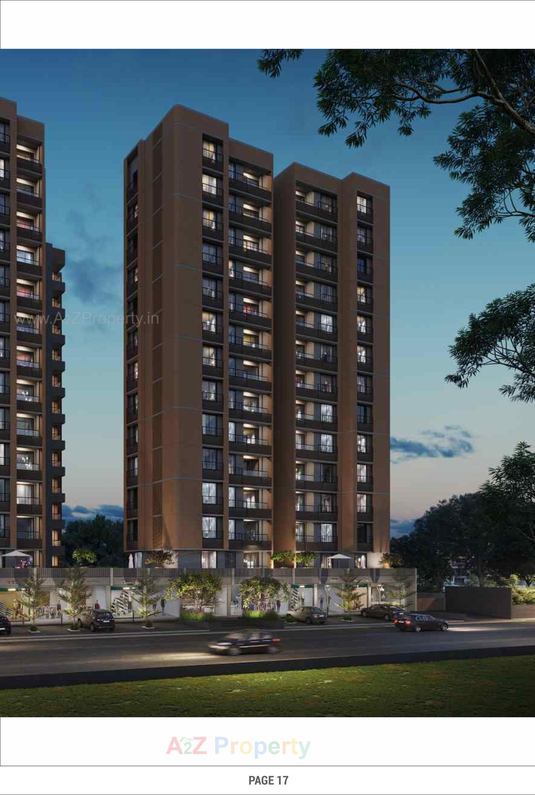 3D Elevation of real estate project Magnate Pearl located at Chenpur, Ahmedabad, Gujarat