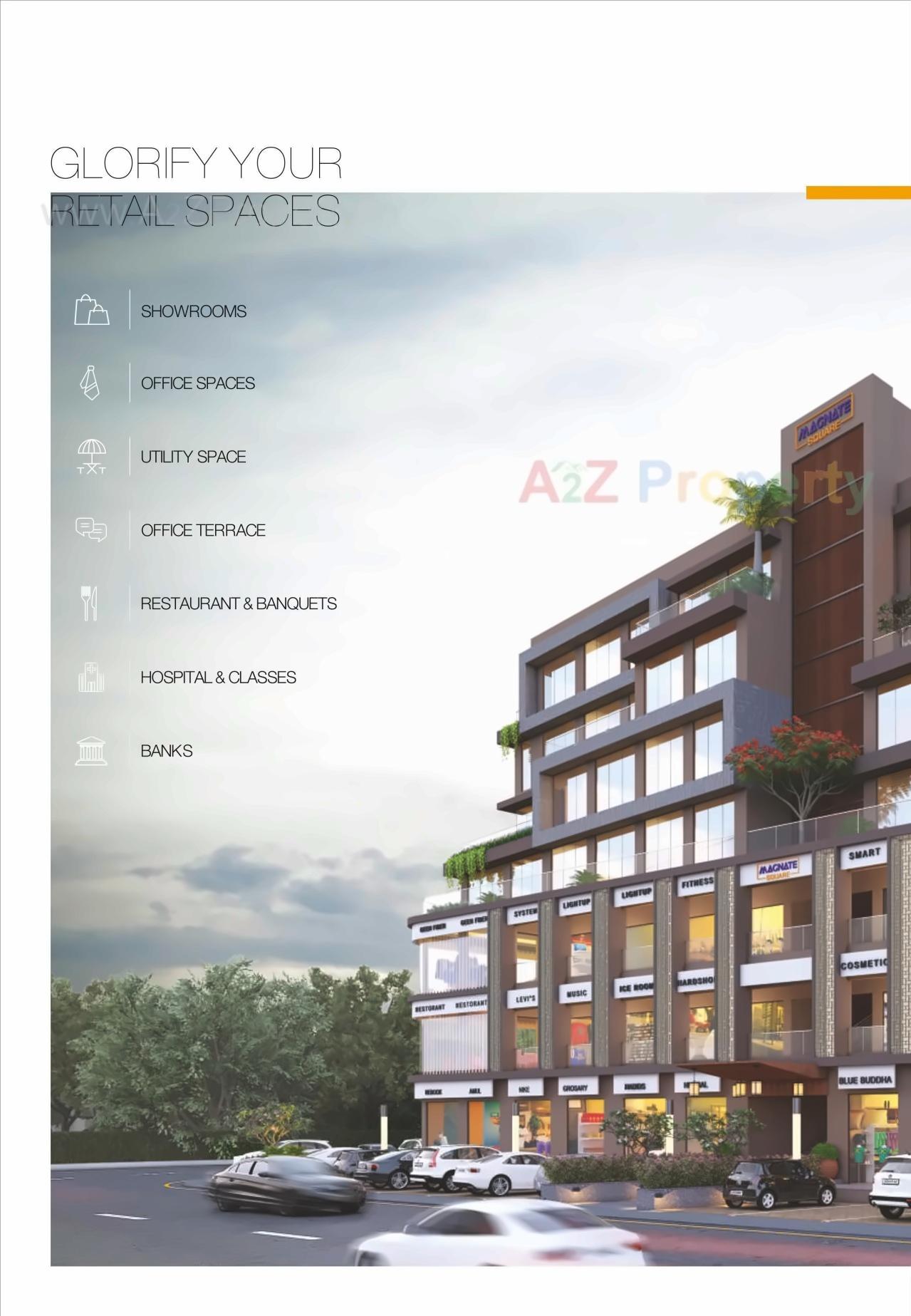 3D Elevation of real estate project Magnate Square located at Ahmedabad, Ahmedabad, Gujarat