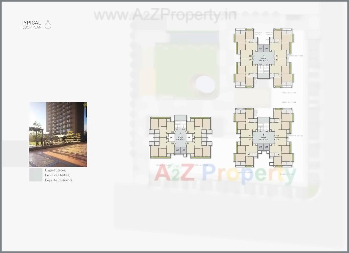 Layout of real estate project Mahadev Elegance located at Ghuma, Ahmedabad, Gujarat