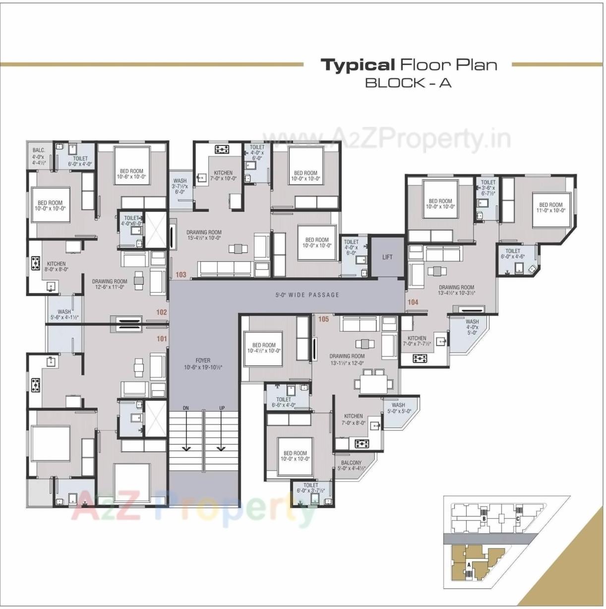 Layout of real estate project Mahadev Heights located at Ramol, Ahmedabad, Gujarat