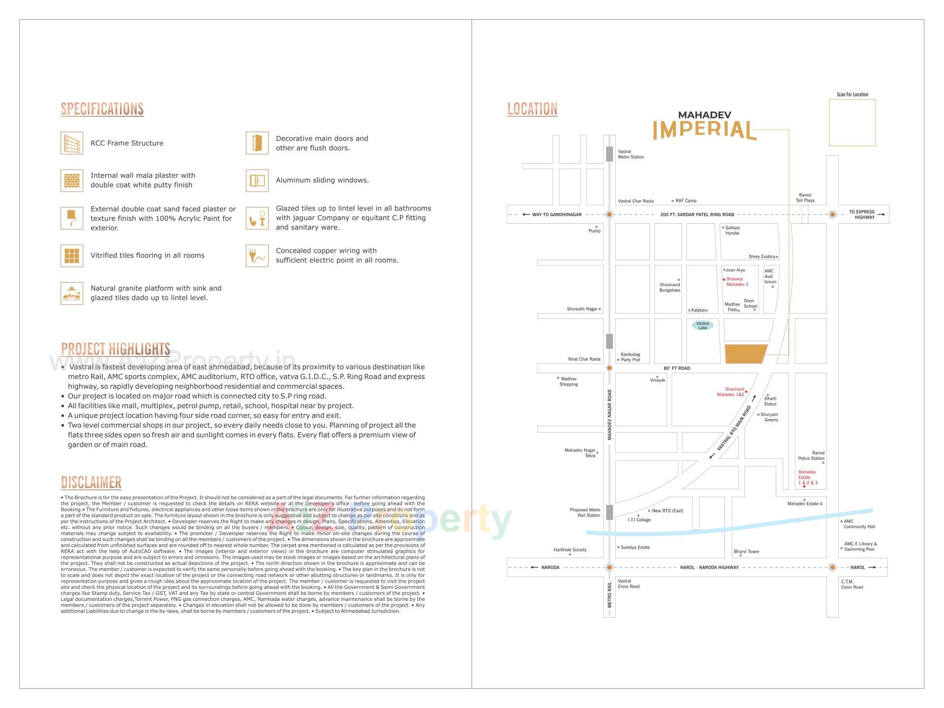  of real estate project Mahadev Imperial located at Vastral, Ahmedabad, Gujarat