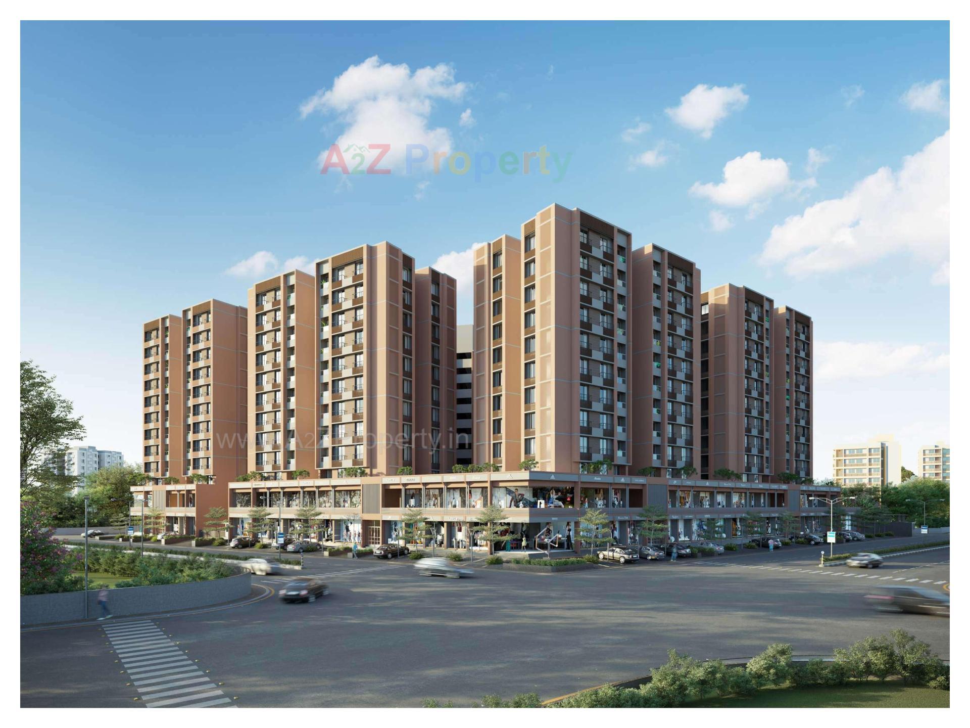 3D Elevation of real estate project Mahadev Imperial located at Vastral, Ahmedabad, Gujarat