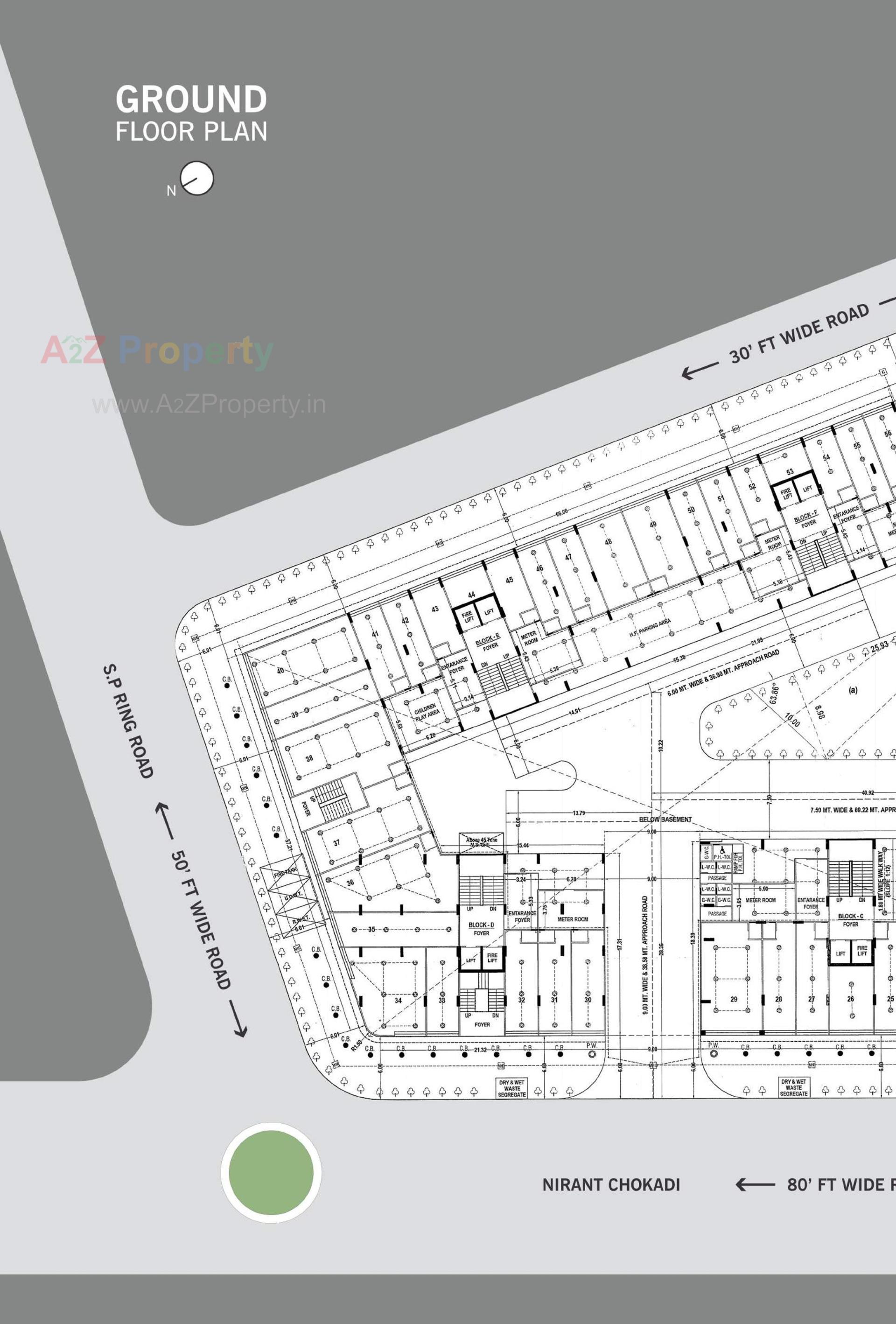 Layout of real estate project Mahadev Imperial located at Vastral, Ahmedabad, Gujarat