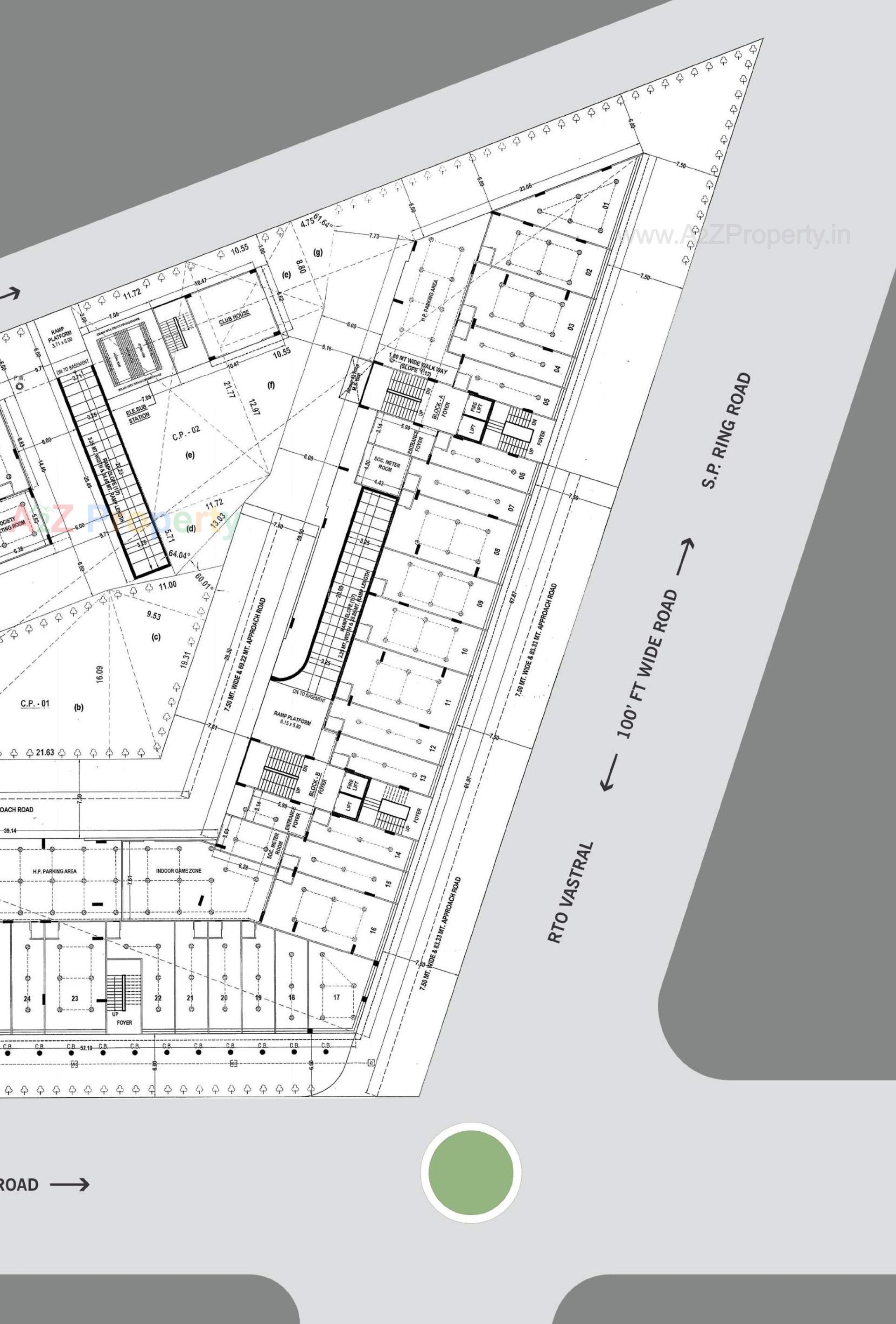 Layout of real estate project Mahadev Imperial located at Vastral, Ahmedabad, Gujarat