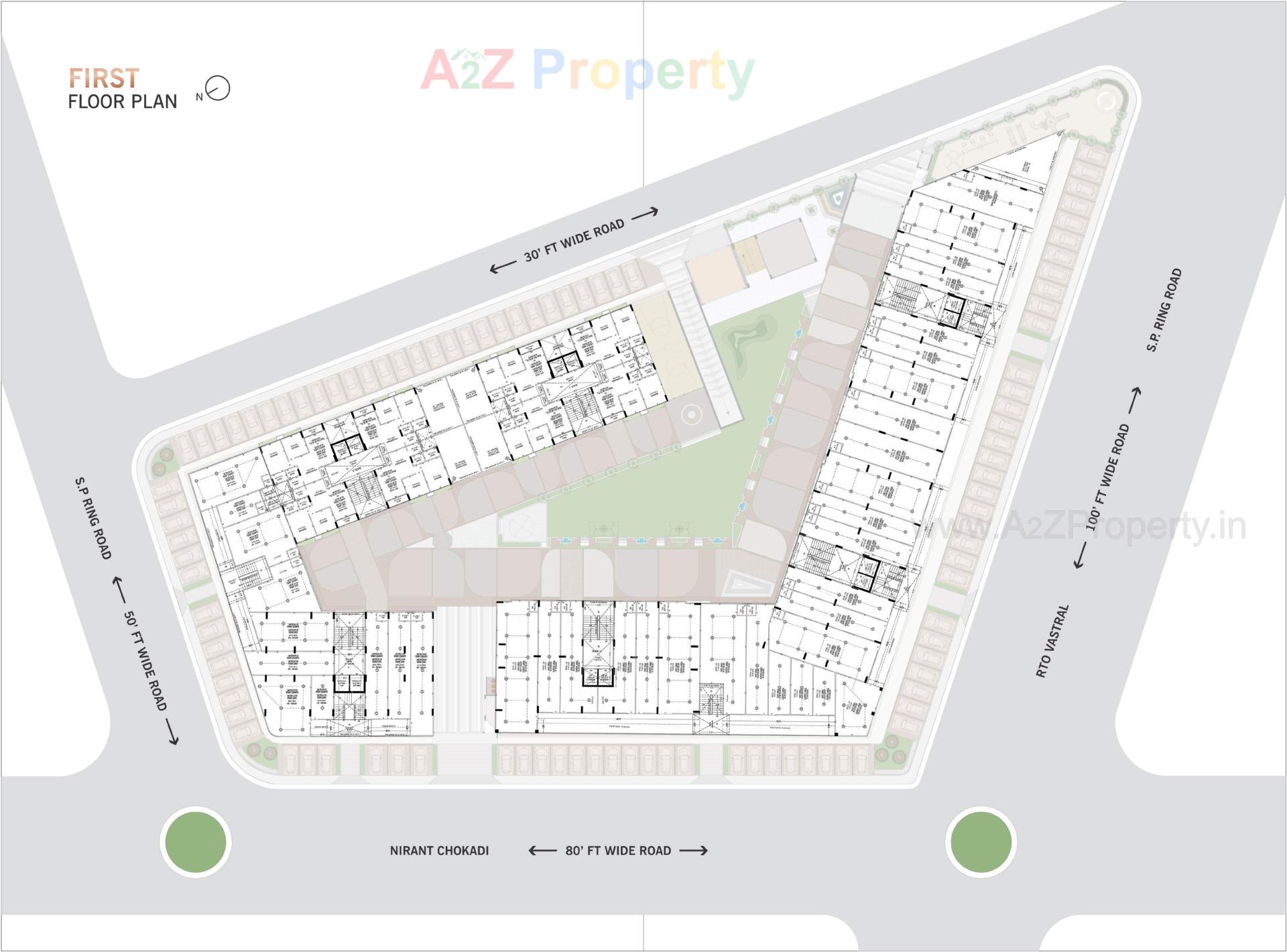 Layout of real estate project Mahadev Imperial located at Vastral, Ahmedabad, Gujarat