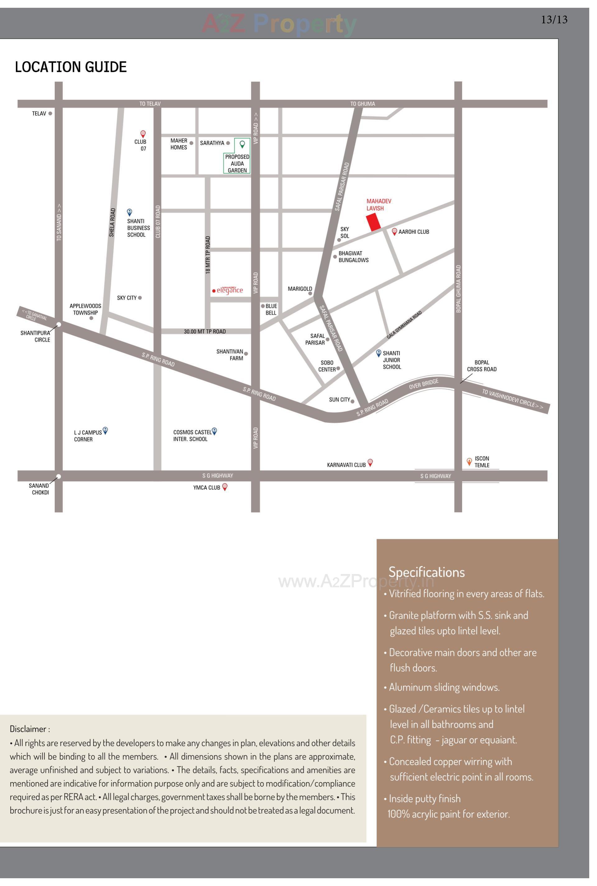  of real estate project Mahadev Lavish located at Ghuma, Ahmedabad, Gujarat