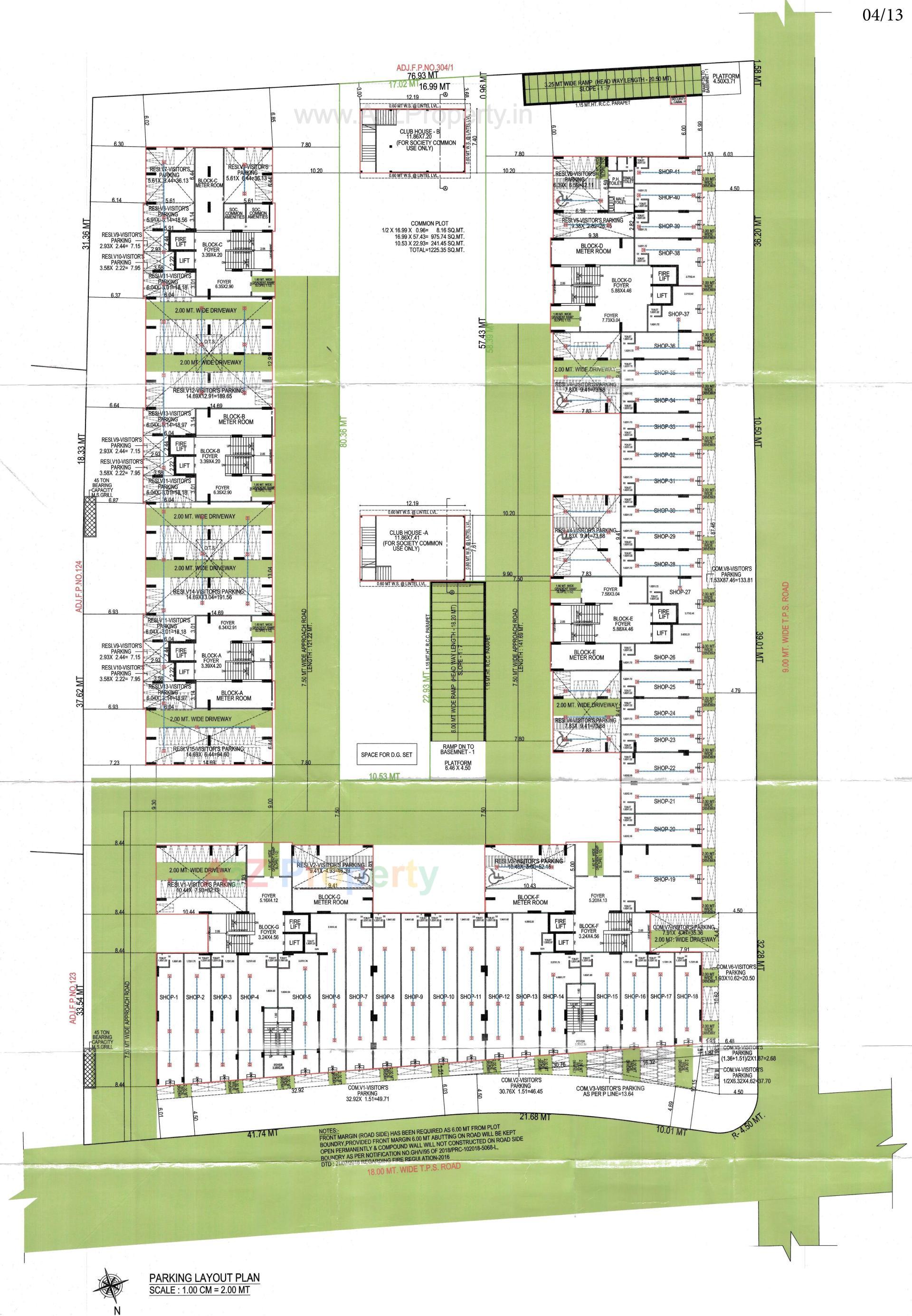 Layout of real estate project Mahadev Lavish located at Ghuma, Ahmedabad, Gujarat