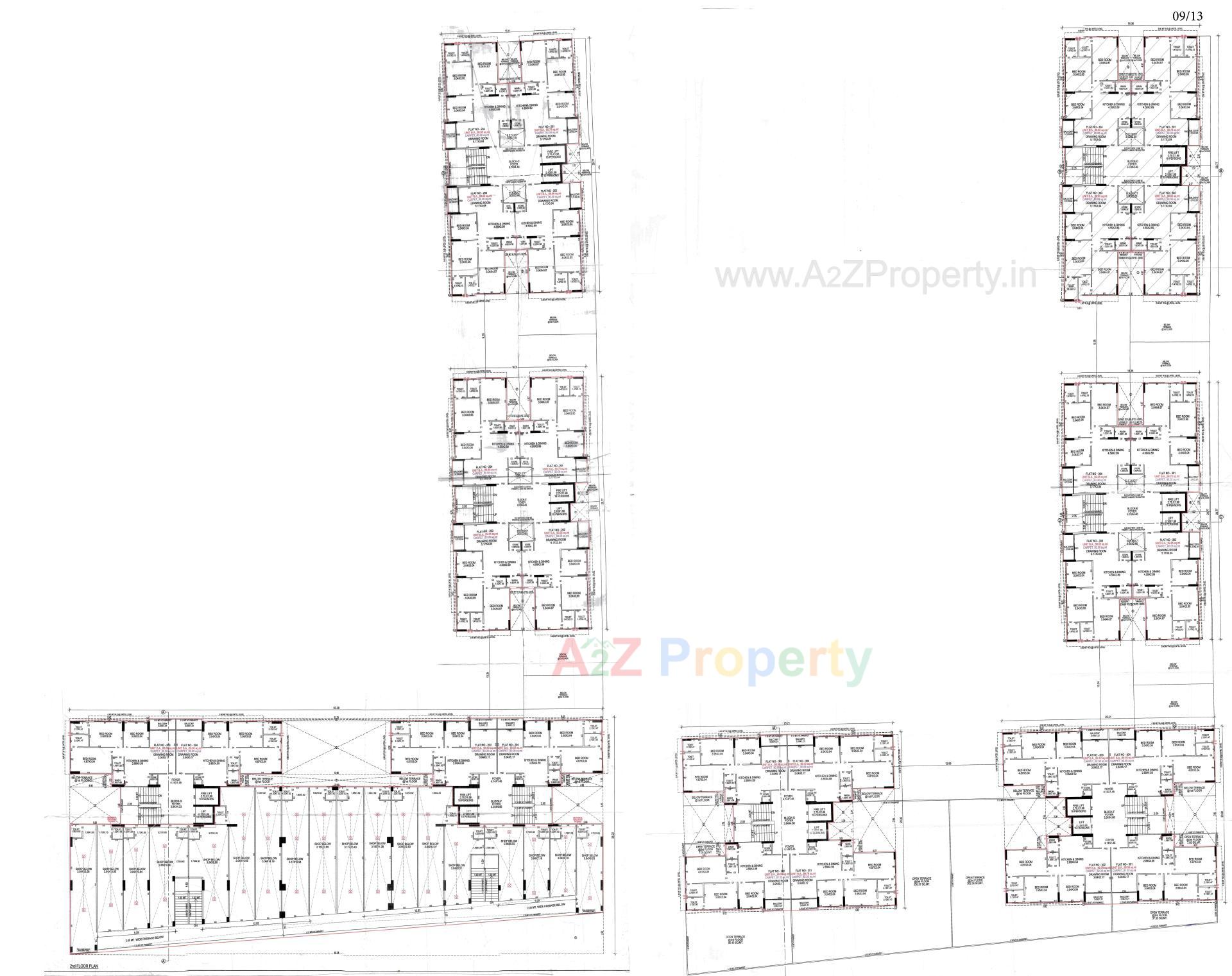 Layout of real estate project Mahadev Lavish located at Ghuma, Ahmedabad, Gujarat