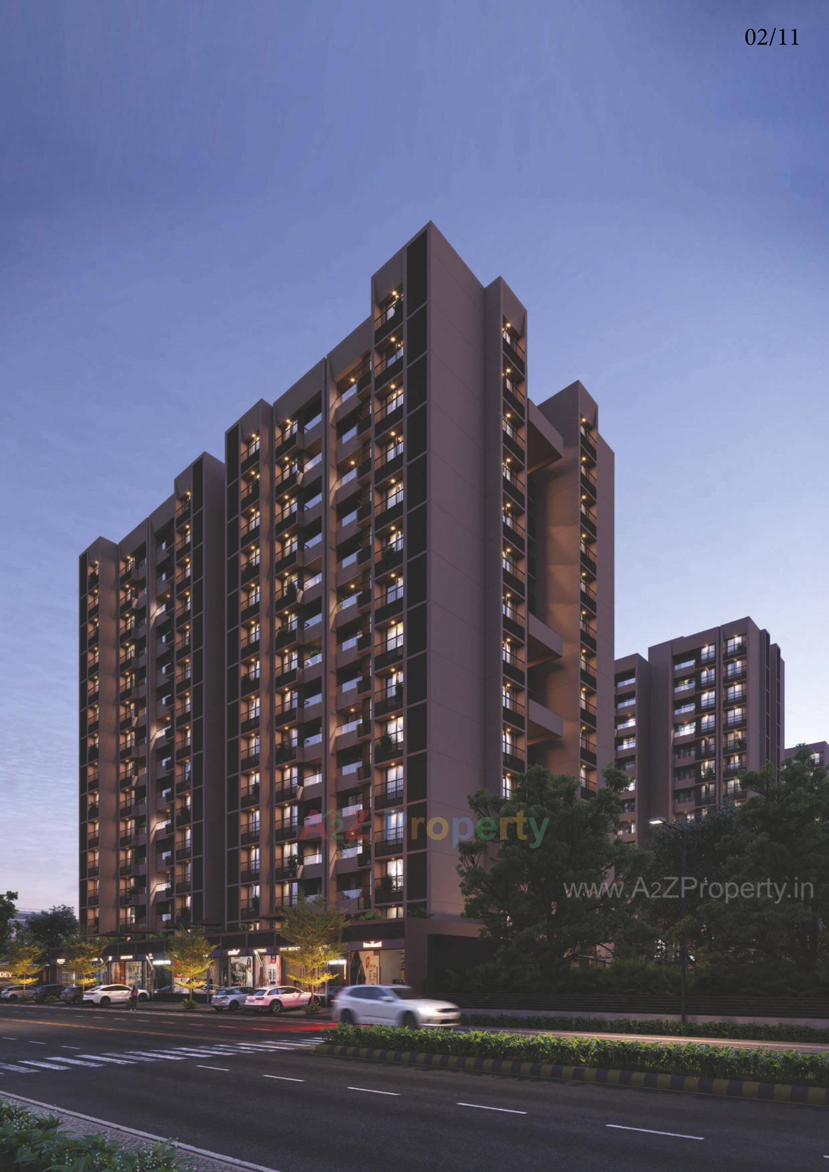 3D Elevation of real estate project Mahadev Sky located at Ramol, Ahmedabad, Gujarat