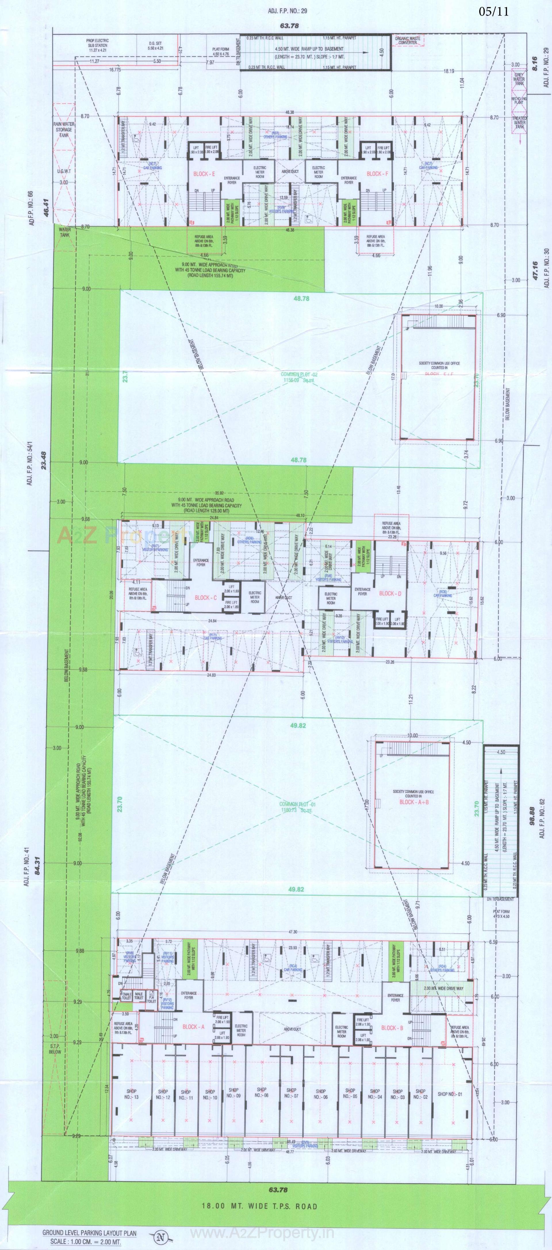 Layout of real estate project Mahadev Sky located at Ramol, Ahmedabad, Gujarat