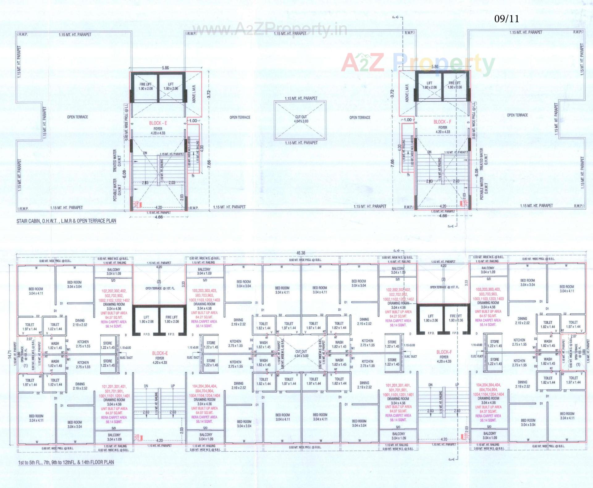 Layout of real estate project Mahadev Sky located at Ramol, Ahmedabad, Gujarat