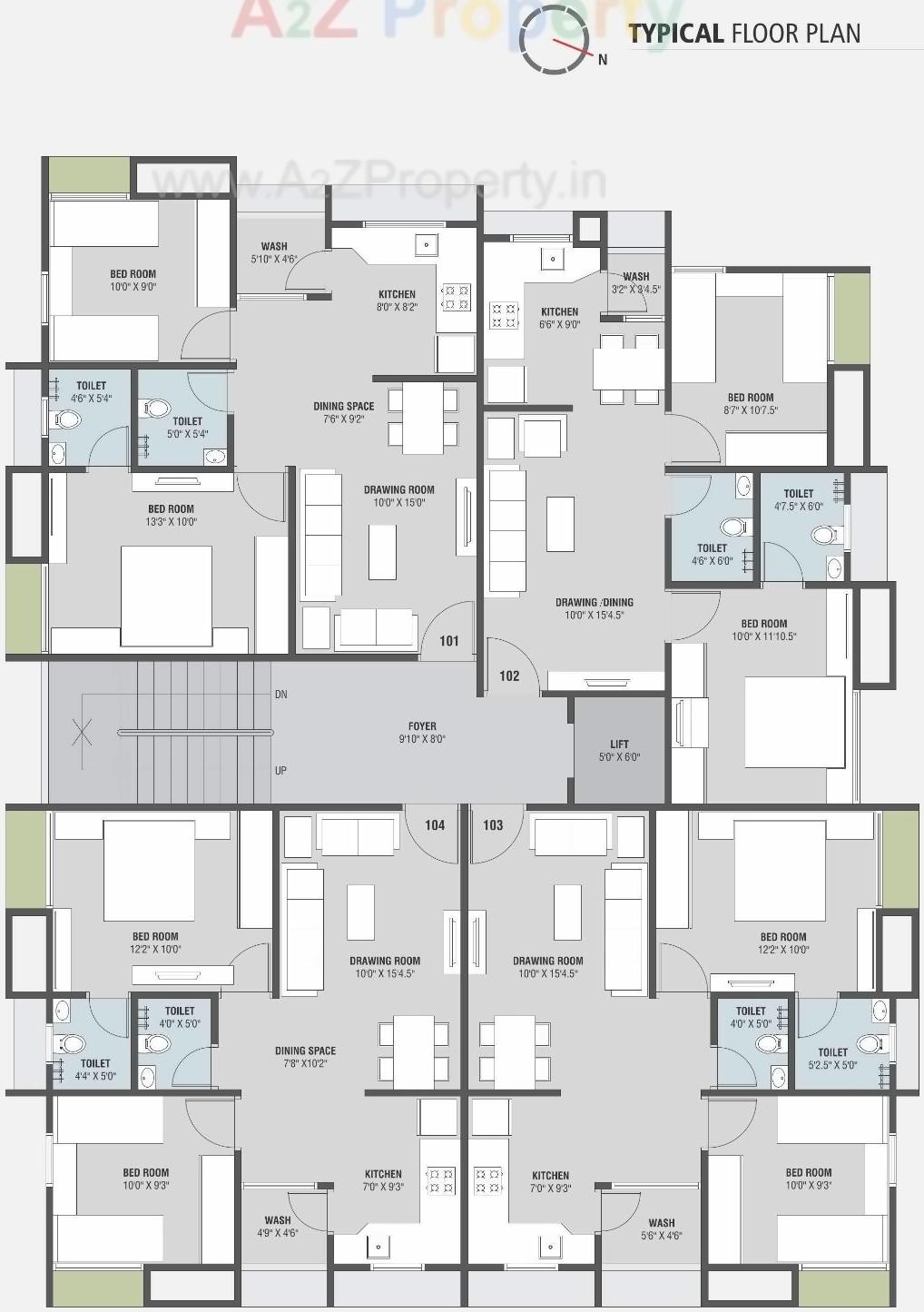 Layout of real estate project Mahalaxmi Dream Home located at Ghuma, Ahmedabad, Gujarat