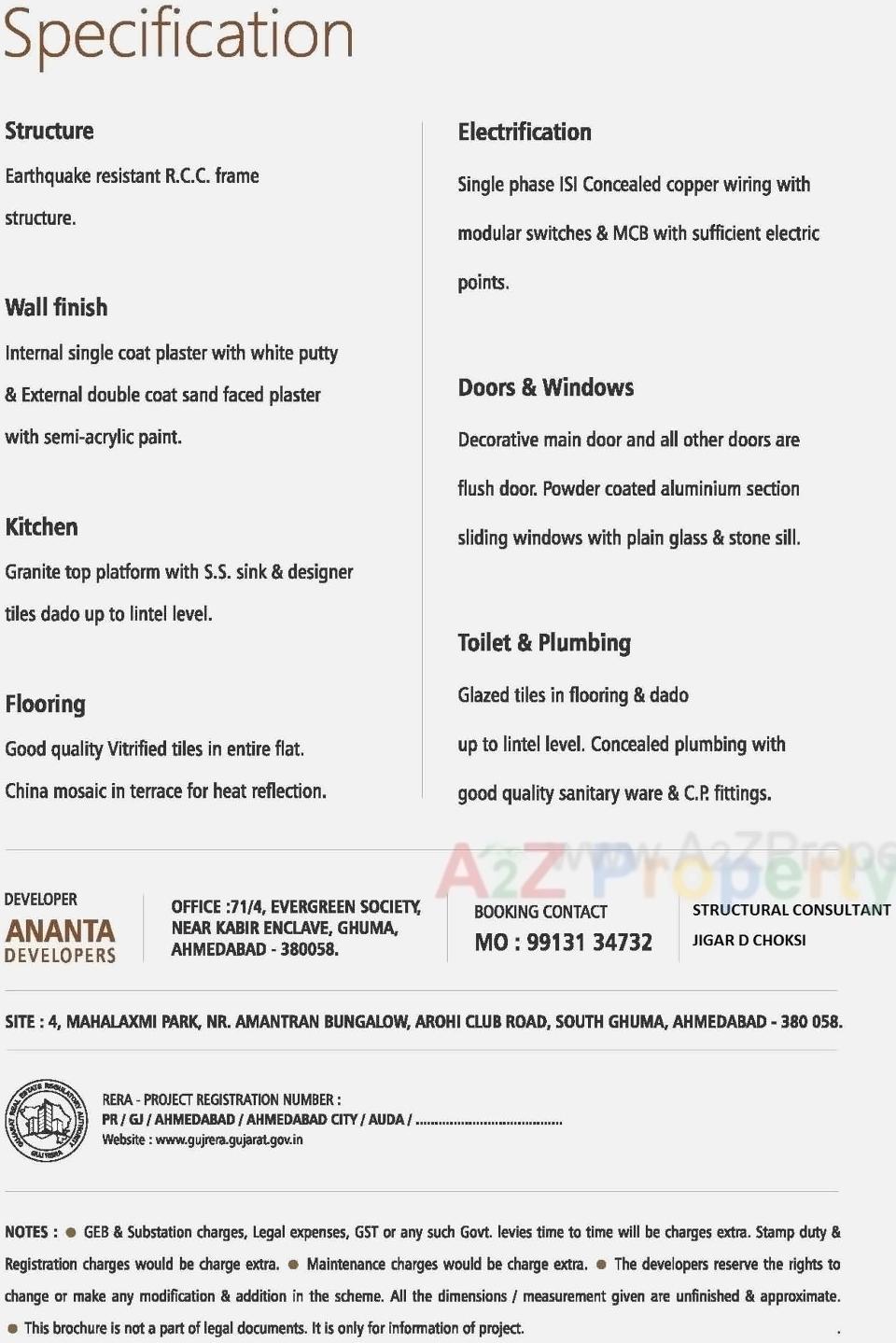  of real estate project Mahalaxmi Dream Home located at Ghuma, Ahmedabad, Gujarat