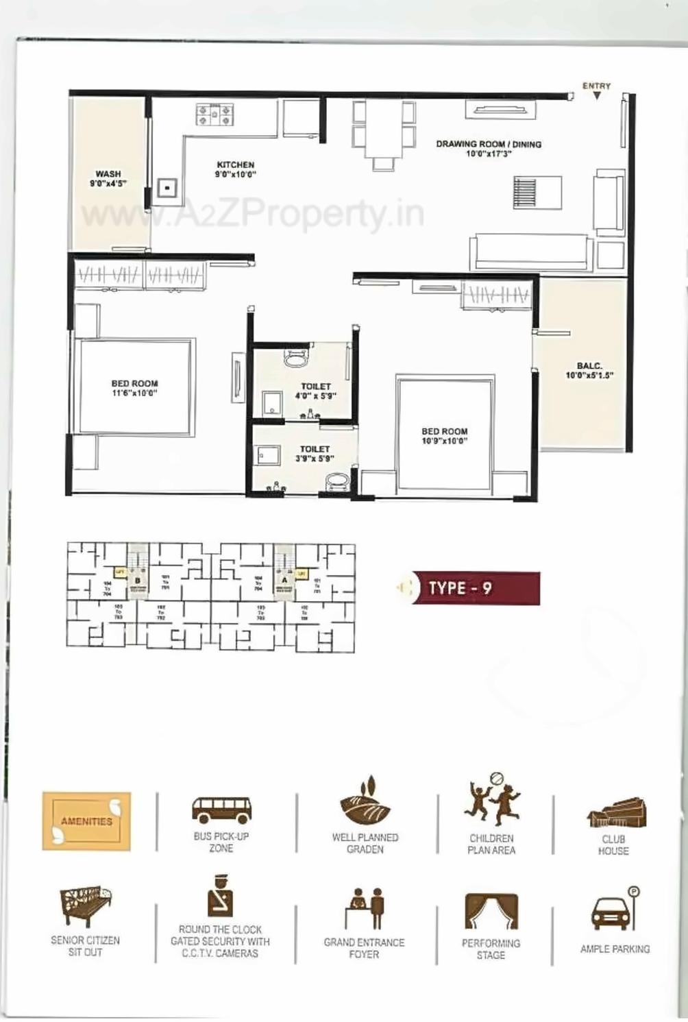 Layout of real estate project Mahavir Status located at Nikol, Ahmedabad, Gujarat