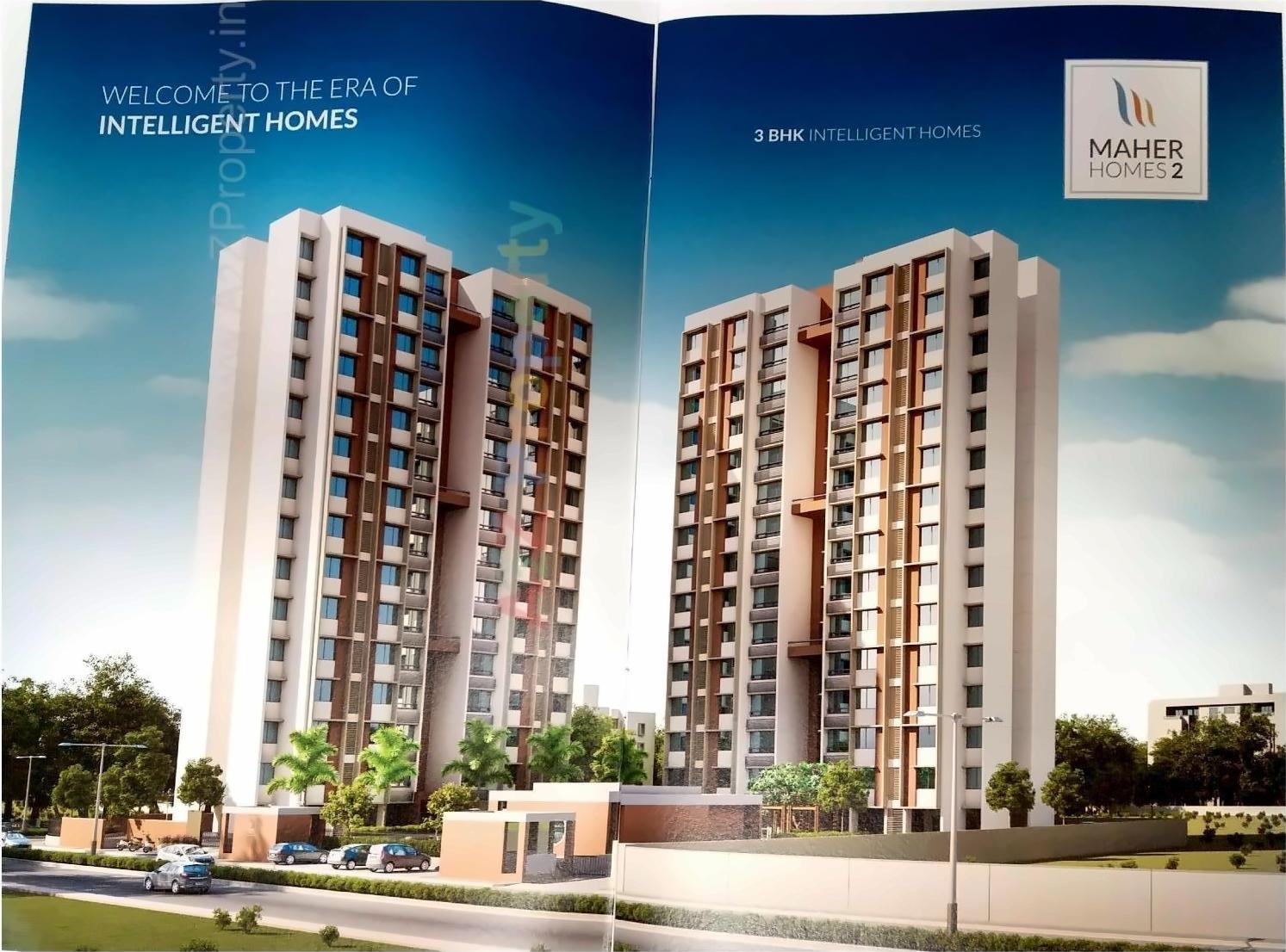 3D Elevation of real estate project Maher Homes located at City, Ahmedabad, Gujarat