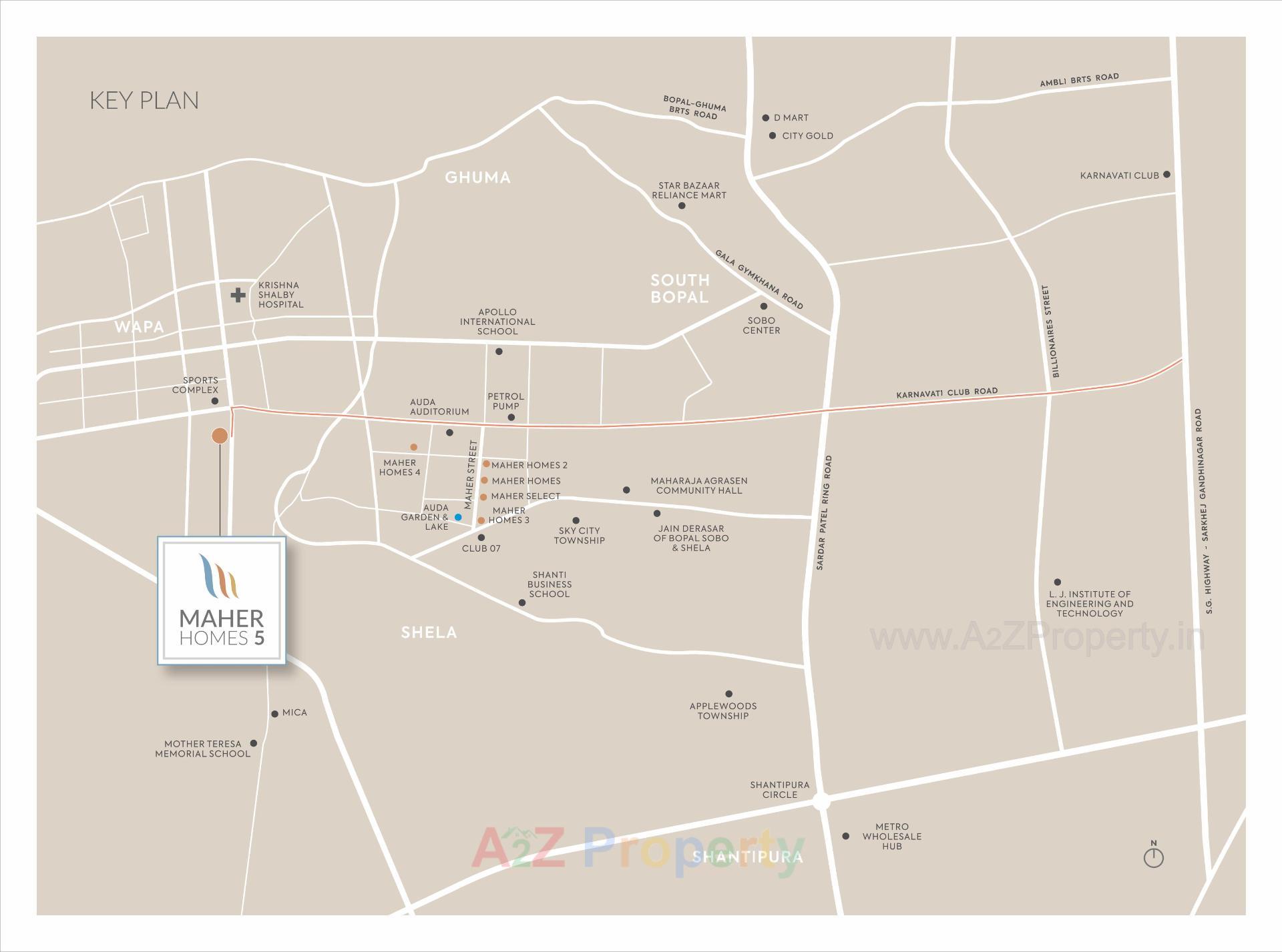  of real estate project Maher Homes located at Shela, Ahmedabad, Gujarat