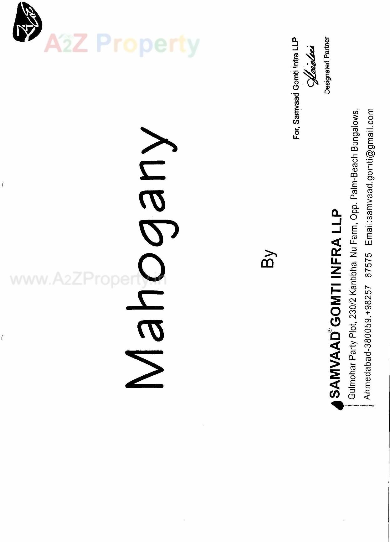  of real estate project Mahogany located at Thaltej, Ahmedabad, Gujarat