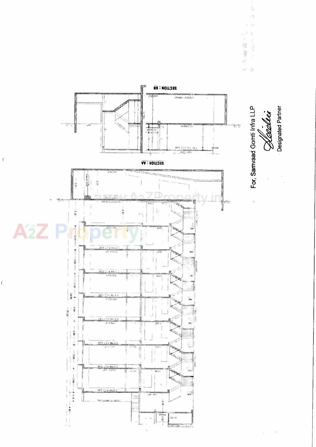 Layout of real estate project Mahogany located at Thaltej, Ahmedabad, Gujarat