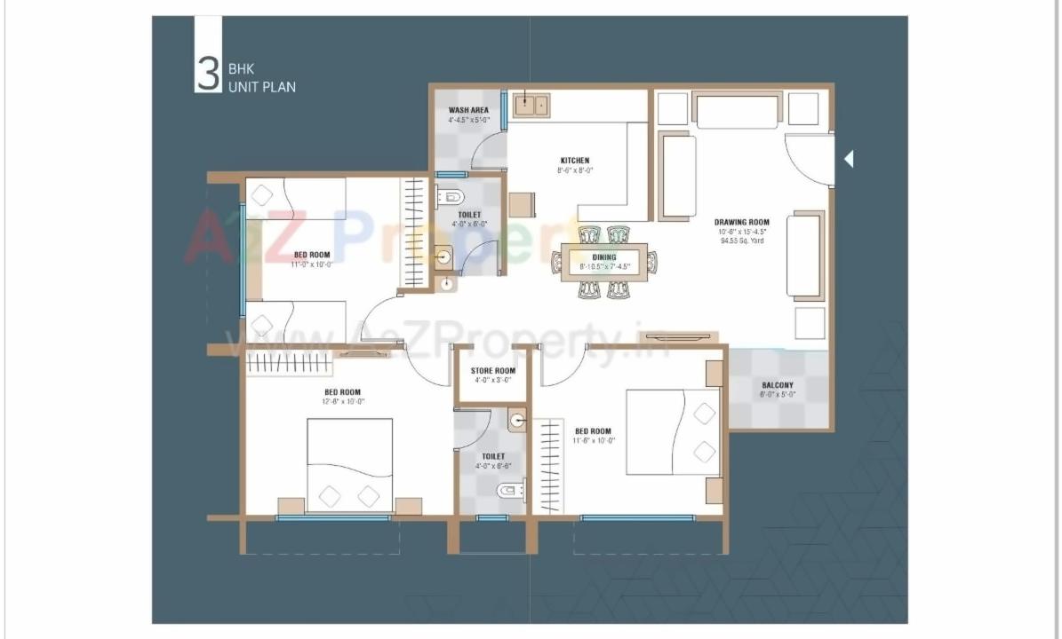 Layout of real estate project Maighar Residency located at Ghuma, Ahmedabad, Gujarat