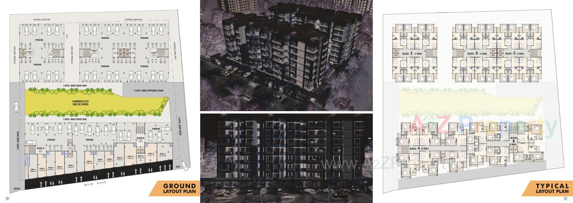 Layout of real estate project Maimunah Residency located at Danilimda, Ahmedabad, Gujarat