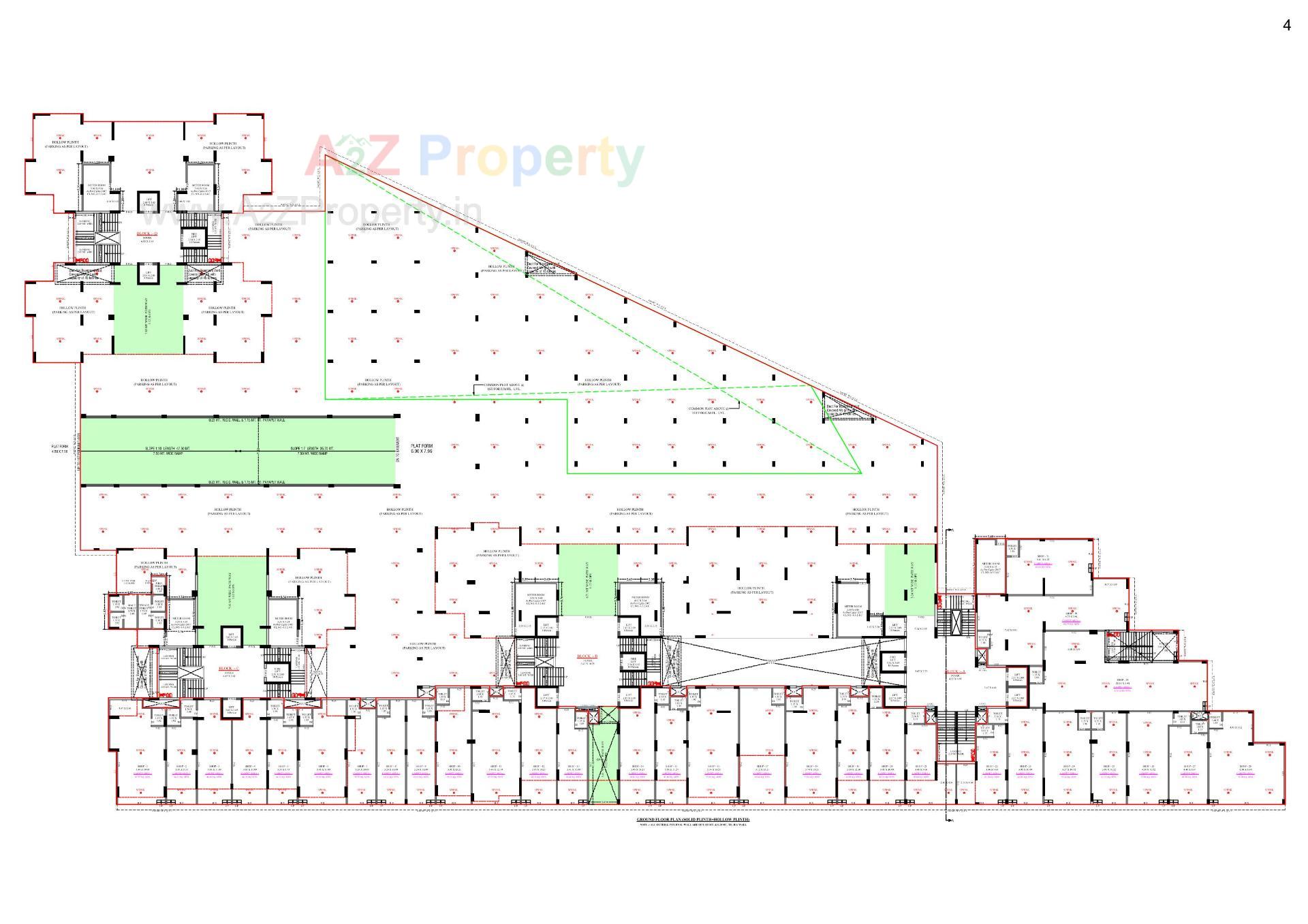 Layout of real estate project Maitri Elevate located at Motera, Ahmedabad, Gujarat