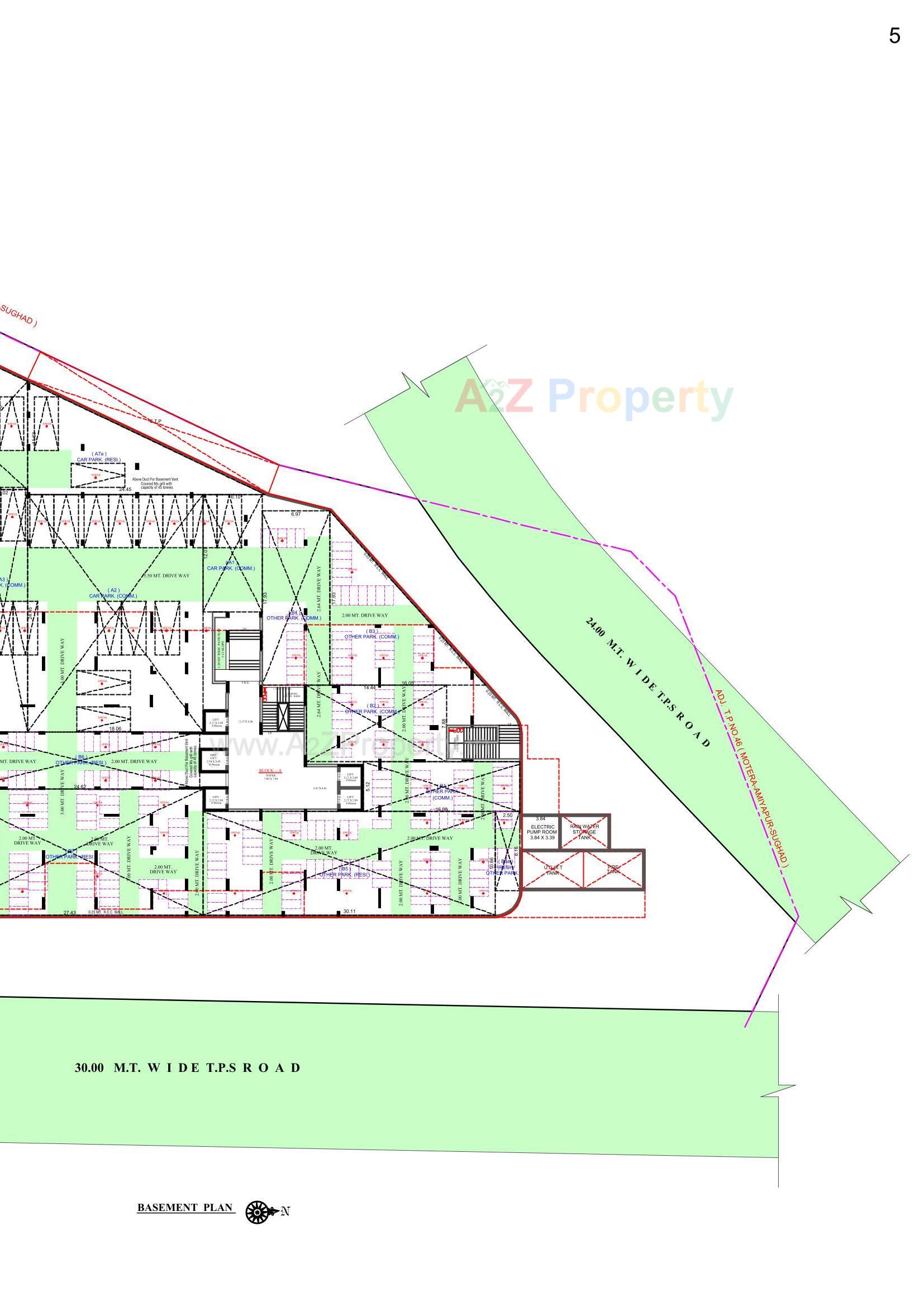 Layout of real estate project Maitri Elevate located at Motera, Ahmedabad, Gujarat