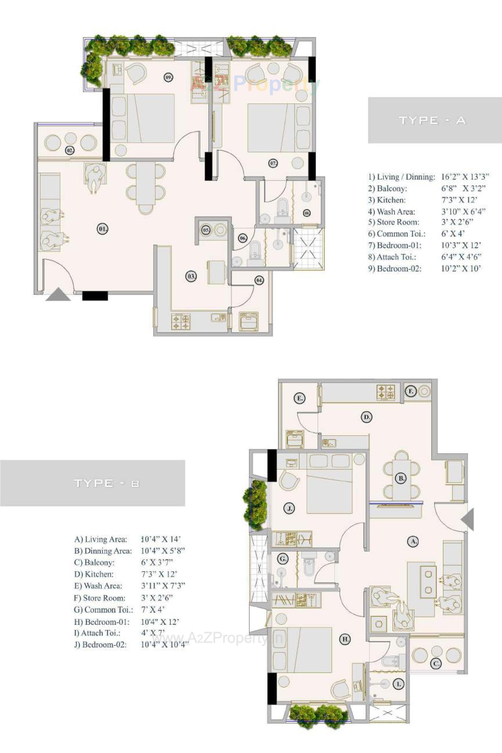Layout of real estate project Maitri Tower located at Motera, Ahmedabad, Gujarat