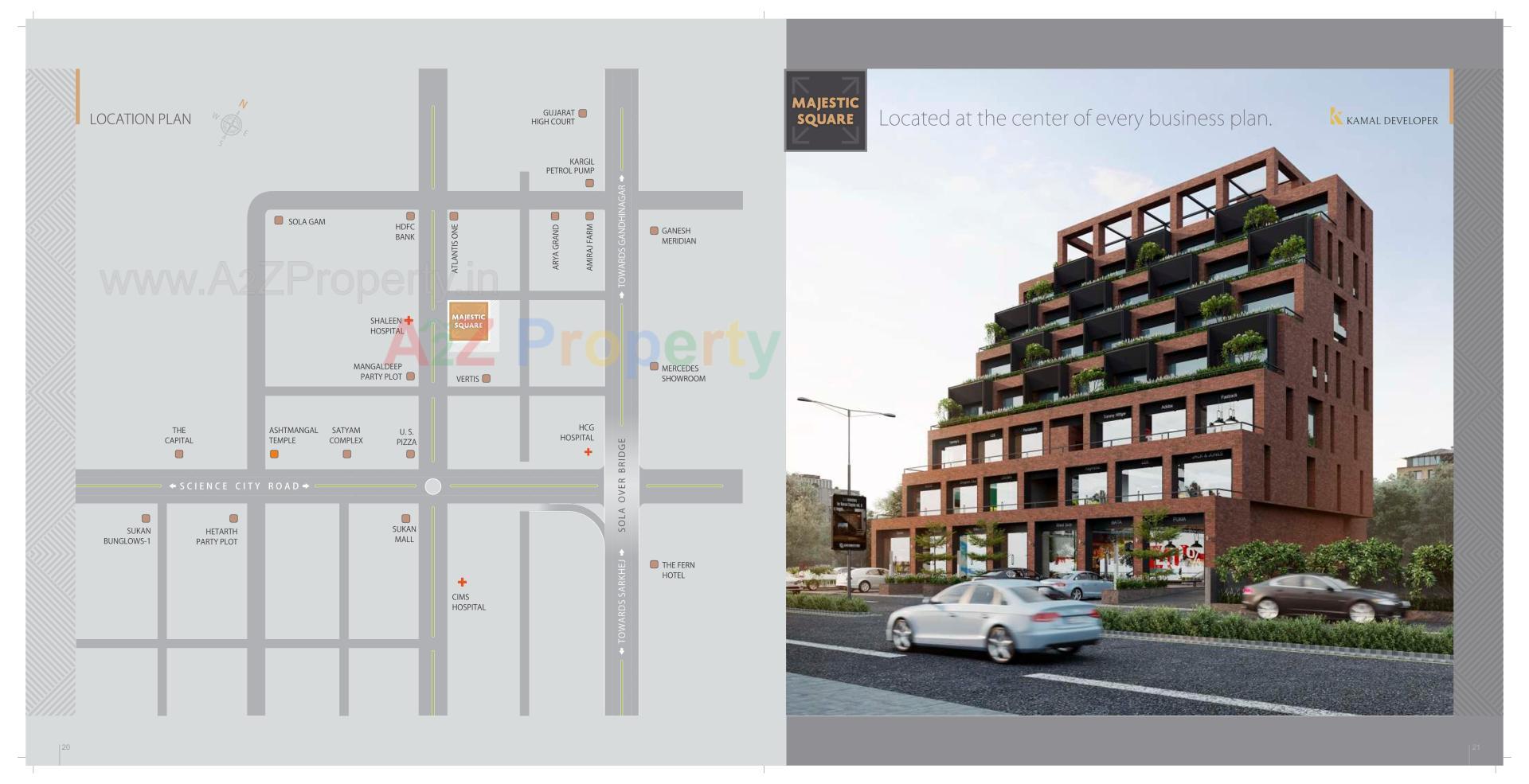  of real estate project Majestic Square located at Sola, Ahmedabad, Gujarat