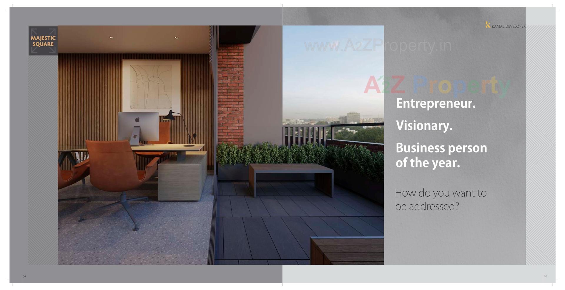 3D Elevation of real estate project Majestic Square located at Sola, Ahmedabad, Gujarat