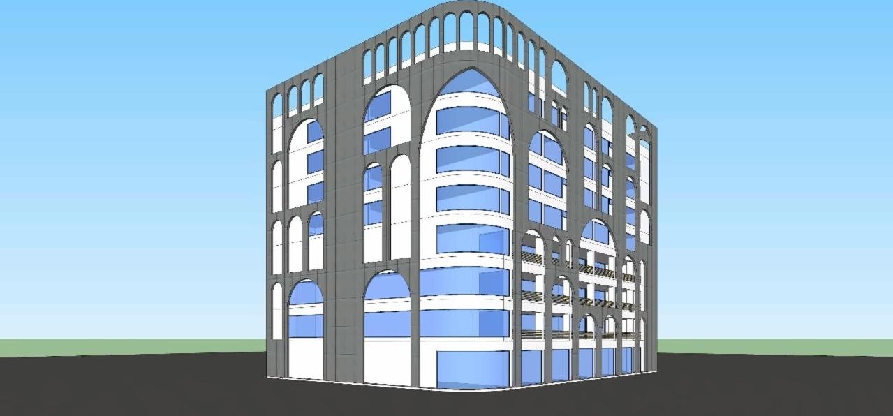 3D Elevation of real estate project Majestic located at Kocharab, Ahmedabad, Gujarat