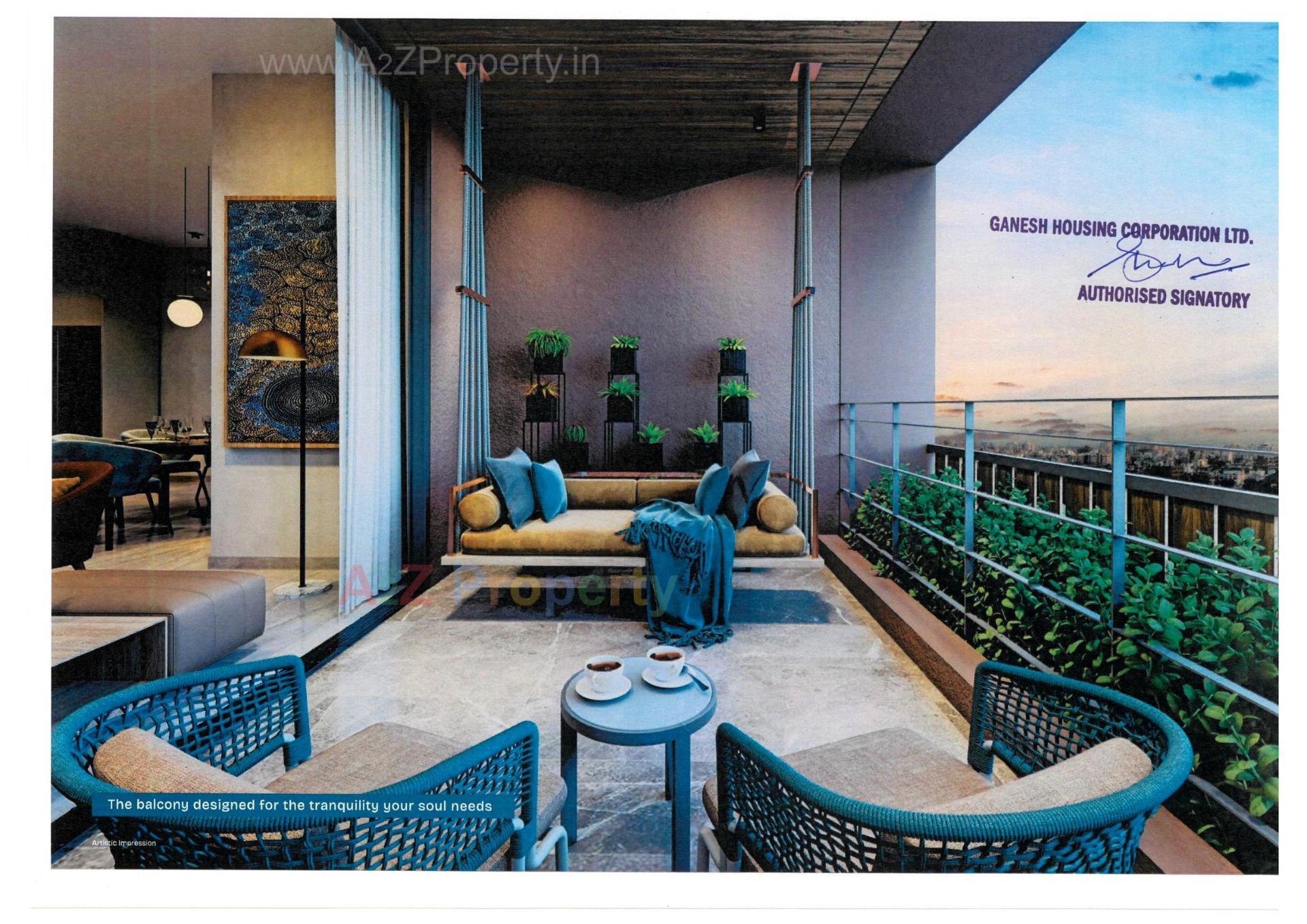 3D Elevation of real estate project Malabar Retreat located at Chharodi, Ahmedabad, Gujarat