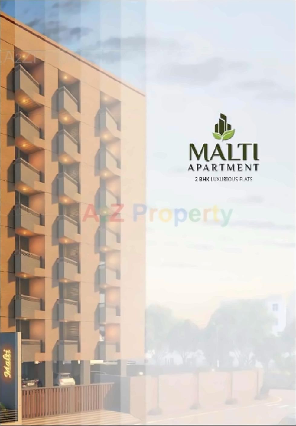 3D Elevation of real estate project Malati Appartment located at Vasna, Ahmedabad, Gujarat