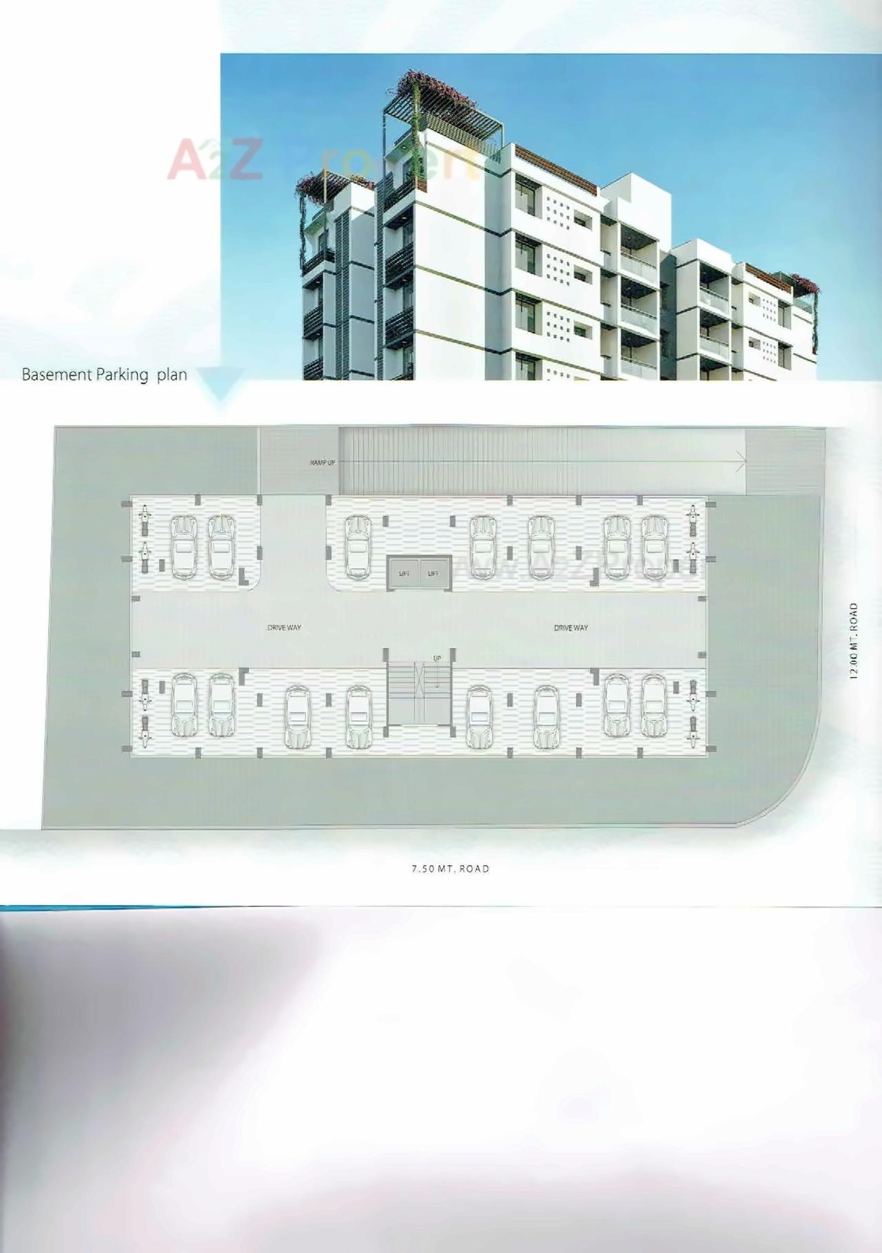 Layout of real estate project Malay Sky located at Vadaj, Ahmedabad, Gujarat