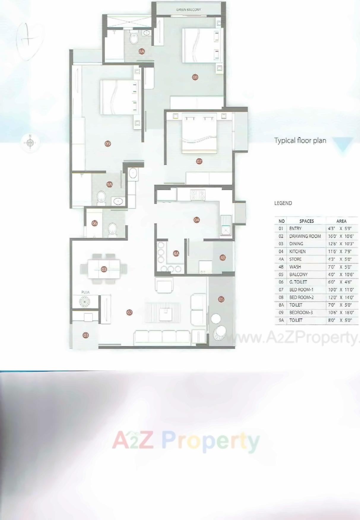 Layout of real estate project Malay Sky located at Vadaj, Ahmedabad, Gujarat