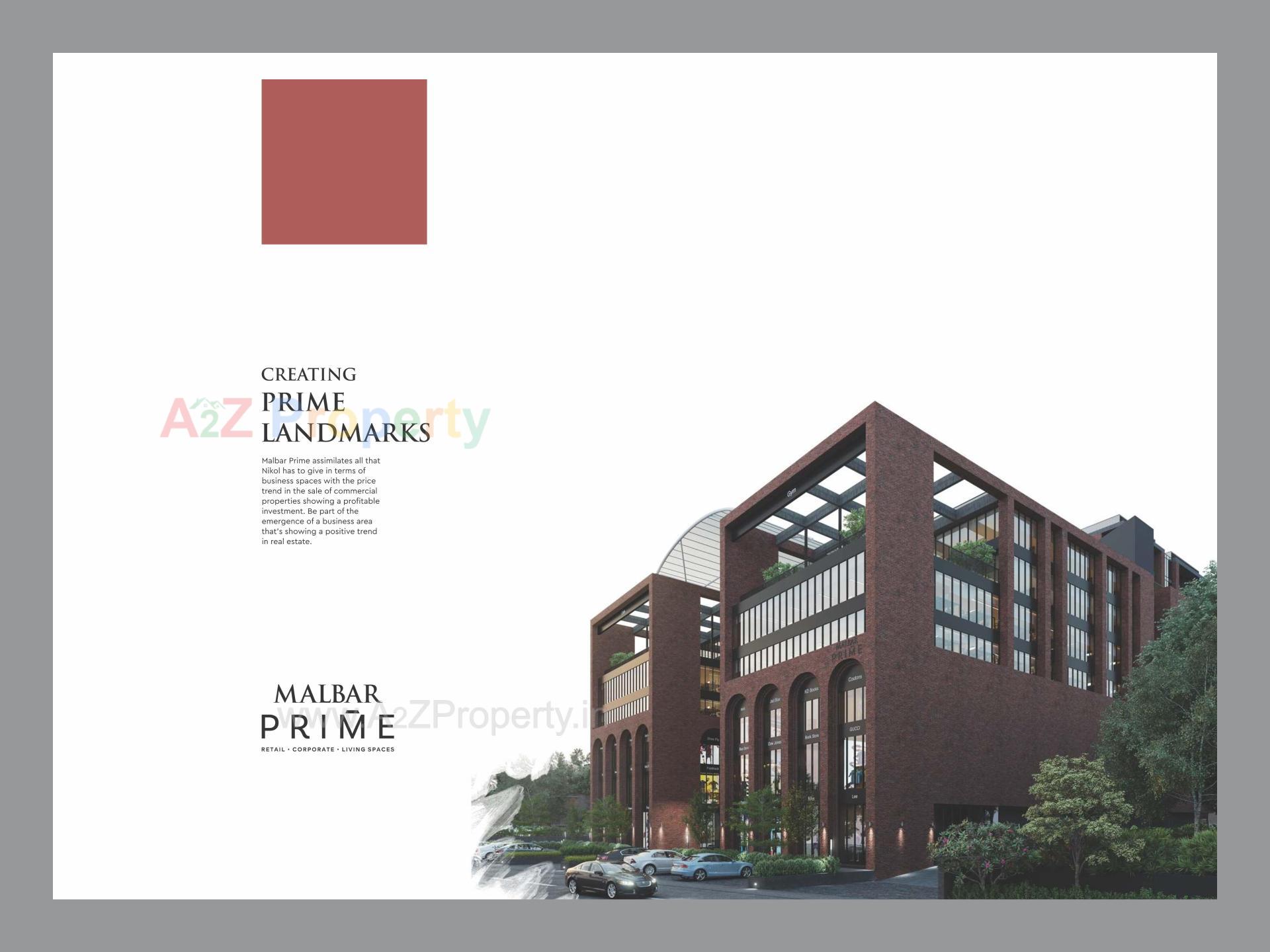 3D Elevation of real estate project Malbar Prime located at Nikol, Ahmedabad, Gujarat