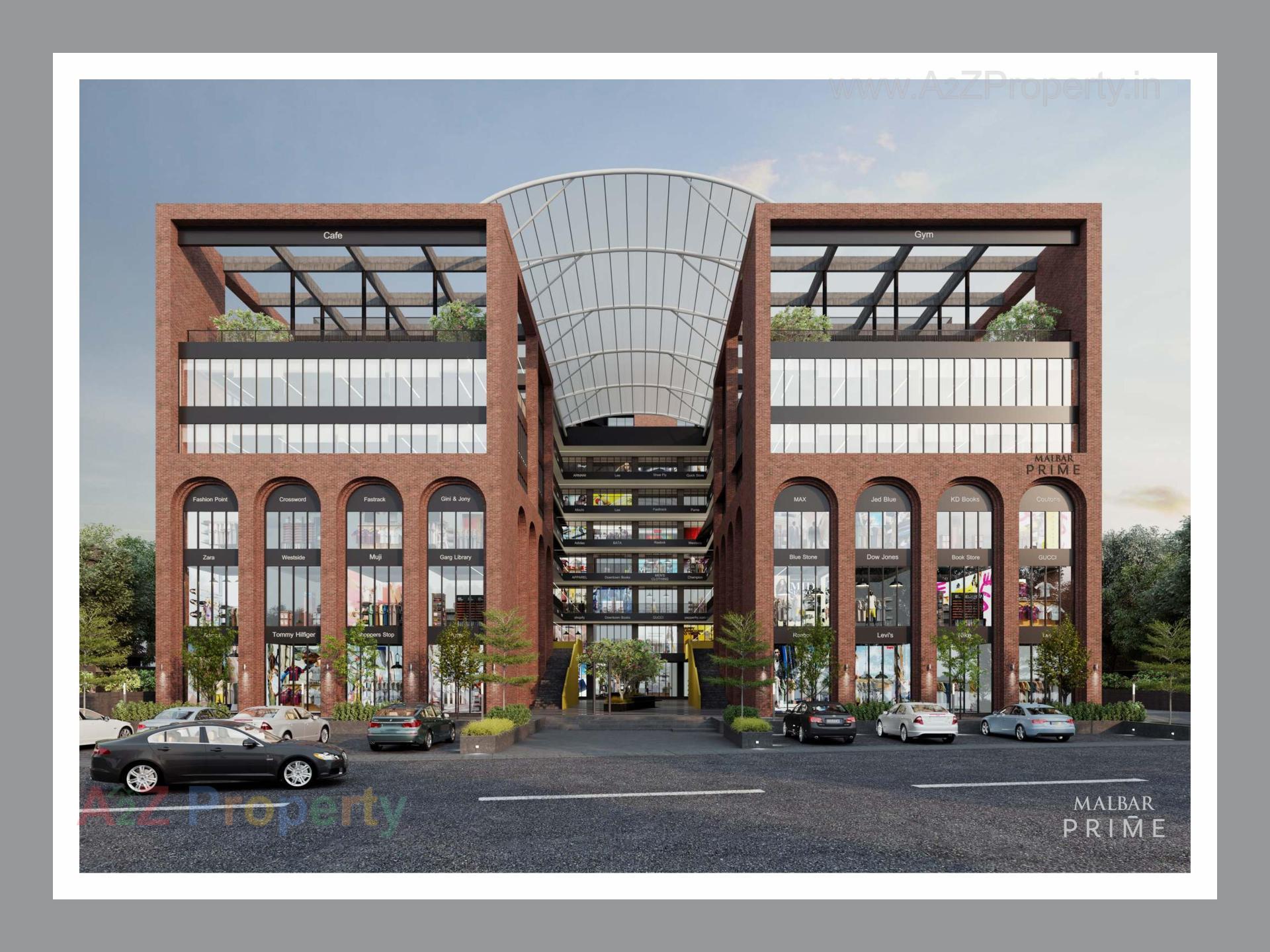 3D Elevation of real estate project Malbar Prime located at Nikol, Ahmedabad, Gujarat