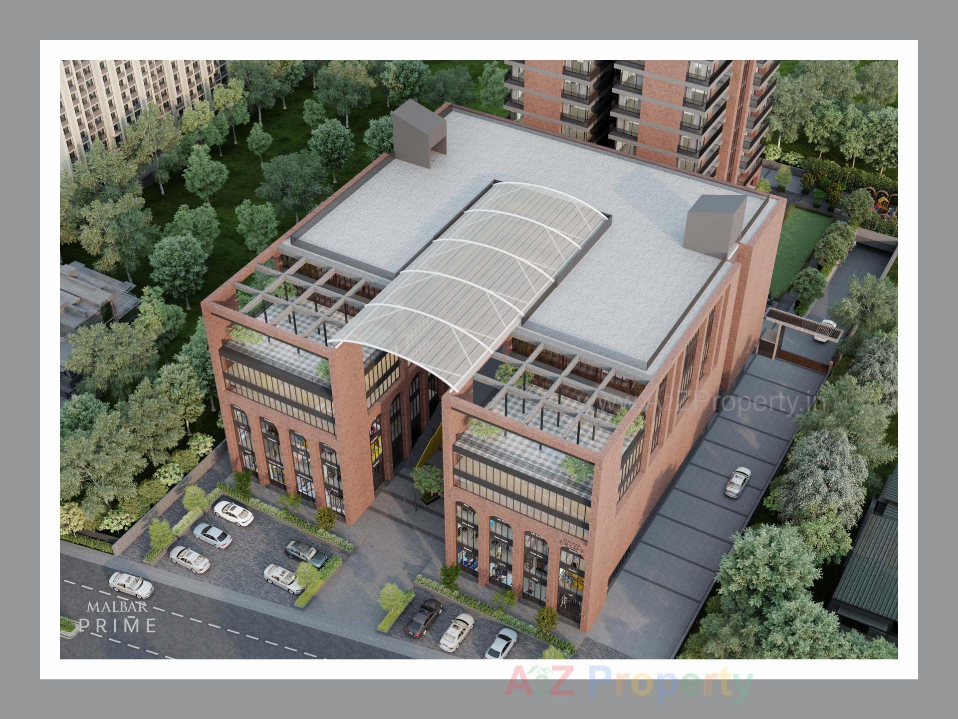 3D Elevation of real estate project Malbar Prime located at Nikol, Ahmedabad, Gujarat