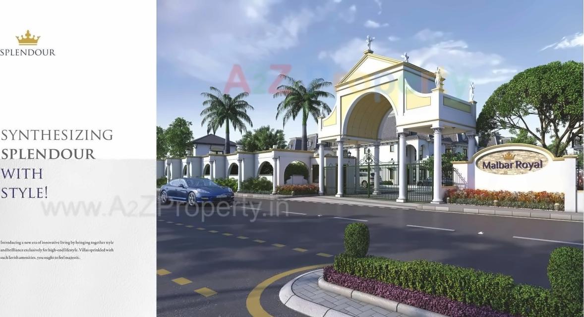 3D Elevation of real estate project Malbar Royal located at Nikol, Ahmedabad, Gujarat