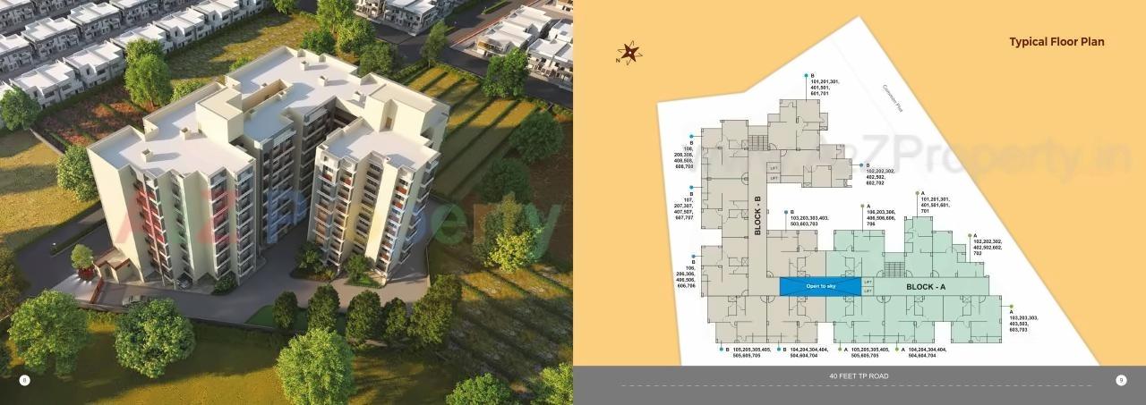Layout of real estate project Malhar Greens located at Ghatlodiya, Ahmedabad, Gujarat