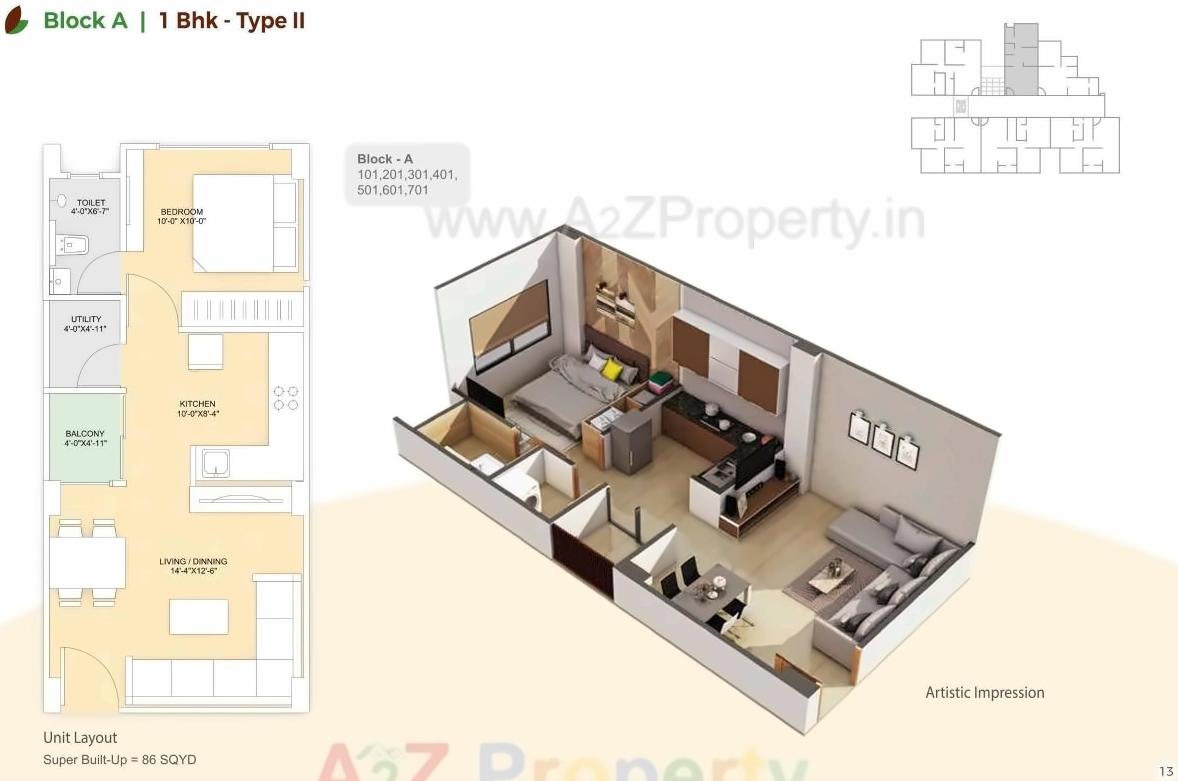 Layout of real estate project Malhar Greens located at Ghatlodiya, Ahmedabad, Gujarat