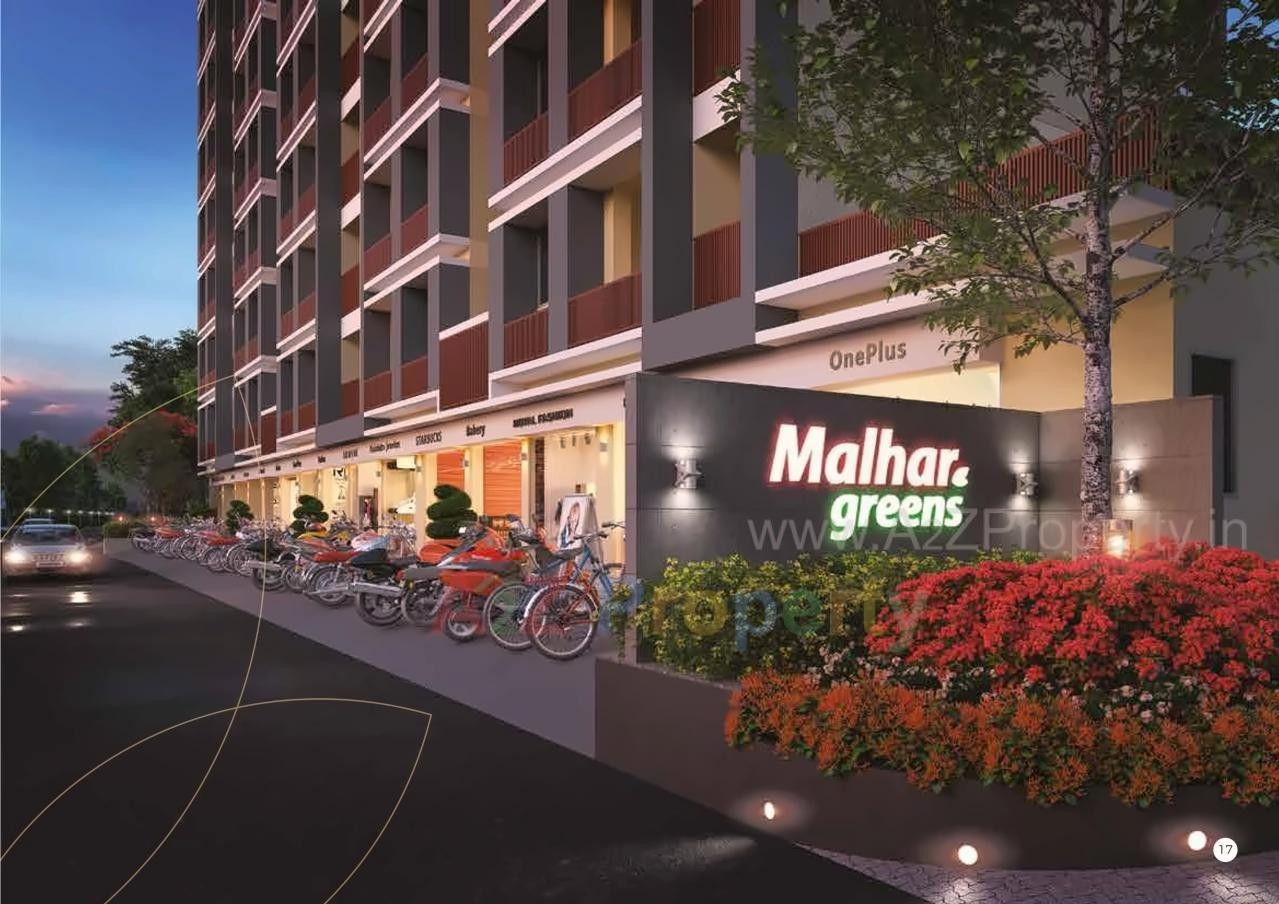 3D Elevation of real estate project Malhar Greens located at Ghatlodiya, Ahmedabad, Gujarat