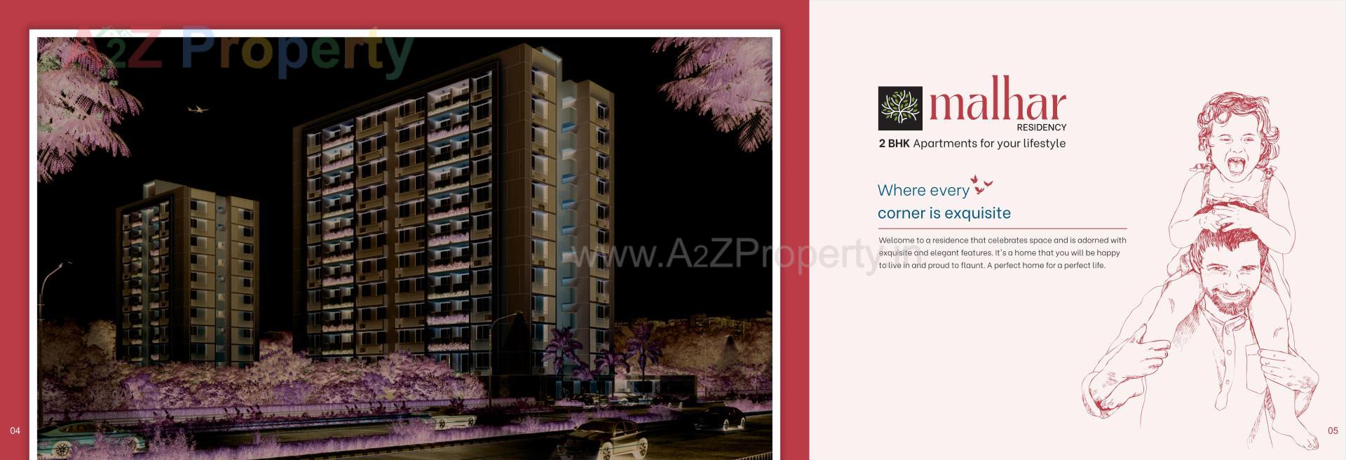  of real estate project Malhar Residency located at Chiloda, Ahmedabad, Gujarat