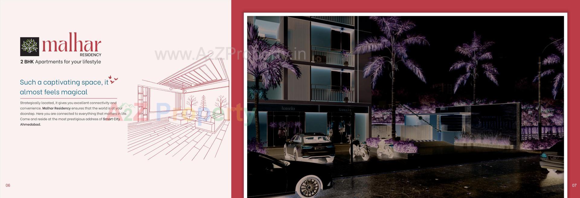  of real estate project Malhar Residency located at Chiloda, Ahmedabad, Gujarat